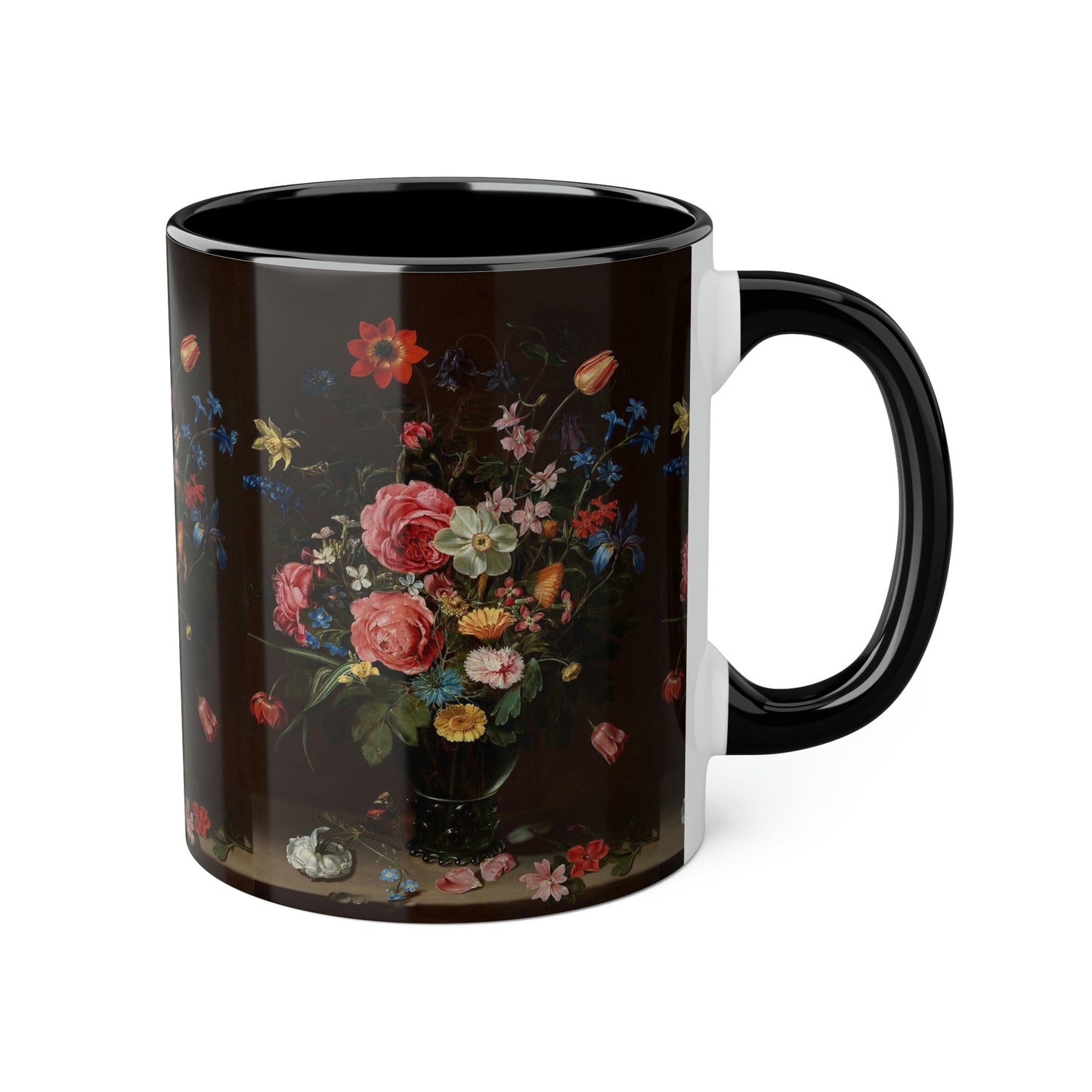 A Bouquet of Flowers - Clara Peters 1612 - Accent Mugs, 11oz - Limited Edition