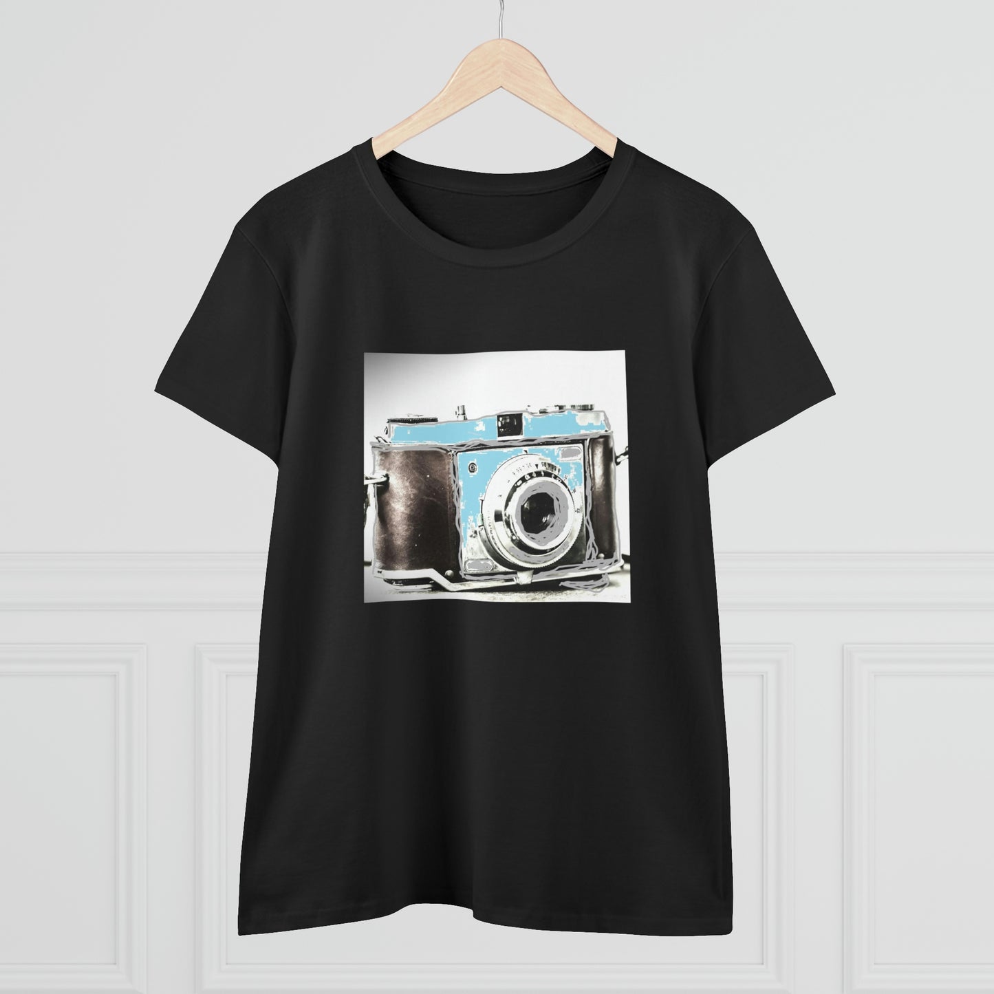 Vintage Camera - Women's Midweight Cotton Tee ~ Sharon Dawn Collection
