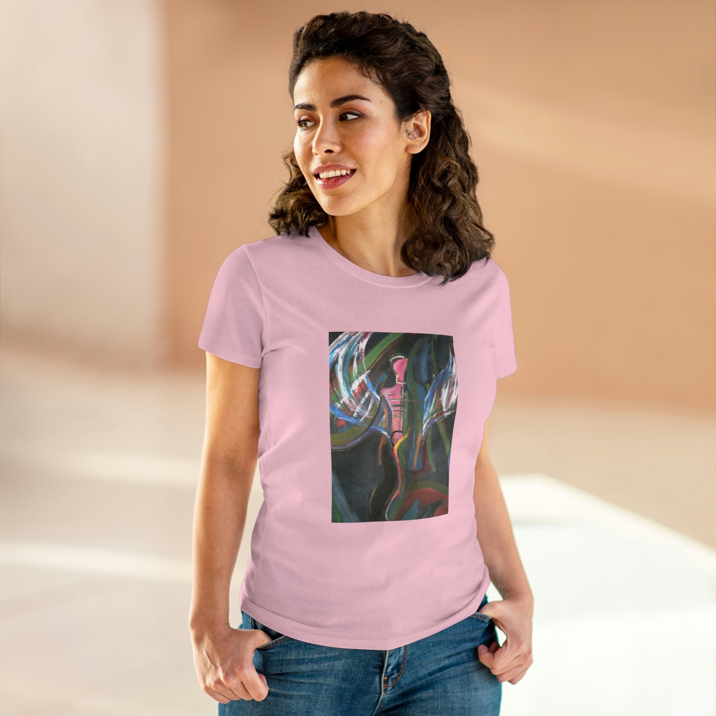 Angel - Women's Midweight Cotton Tee ~ Sharon Dawn Collection