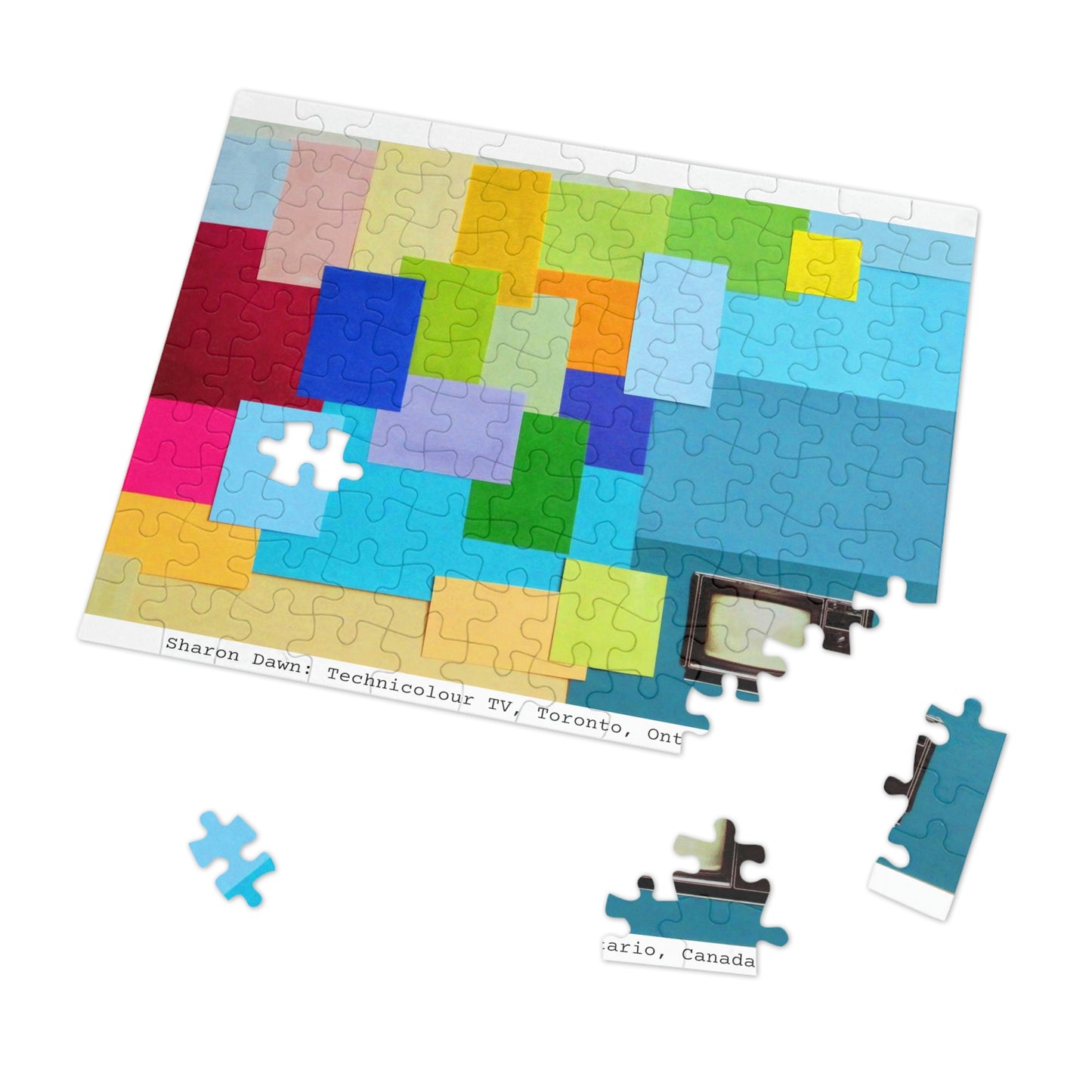 Technicolour TV - Jigsaw Puzzle (30, 110, 252, 500,1000-Piece) - Sharon Dawn Collection