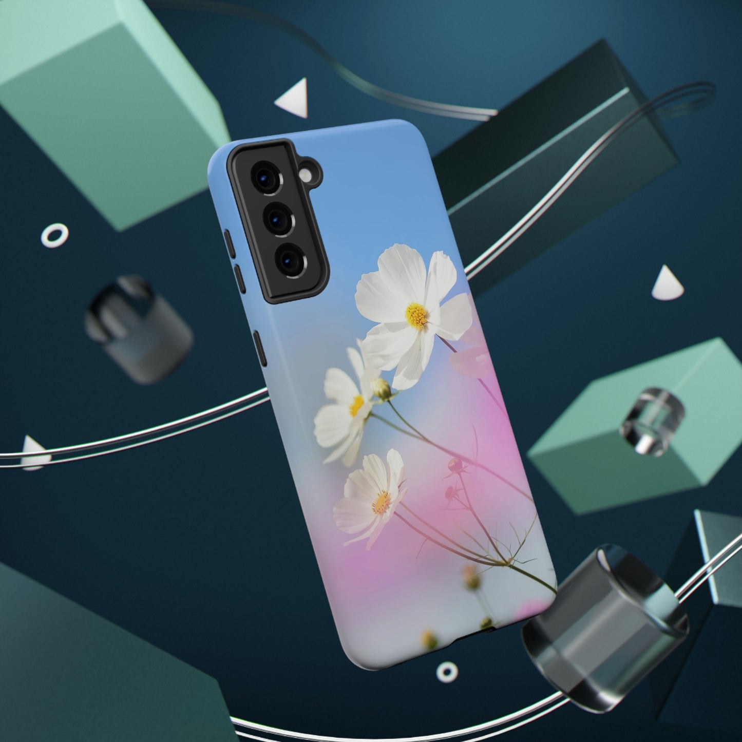 White Flowers - Impact-Resistant Cases - Phone Case