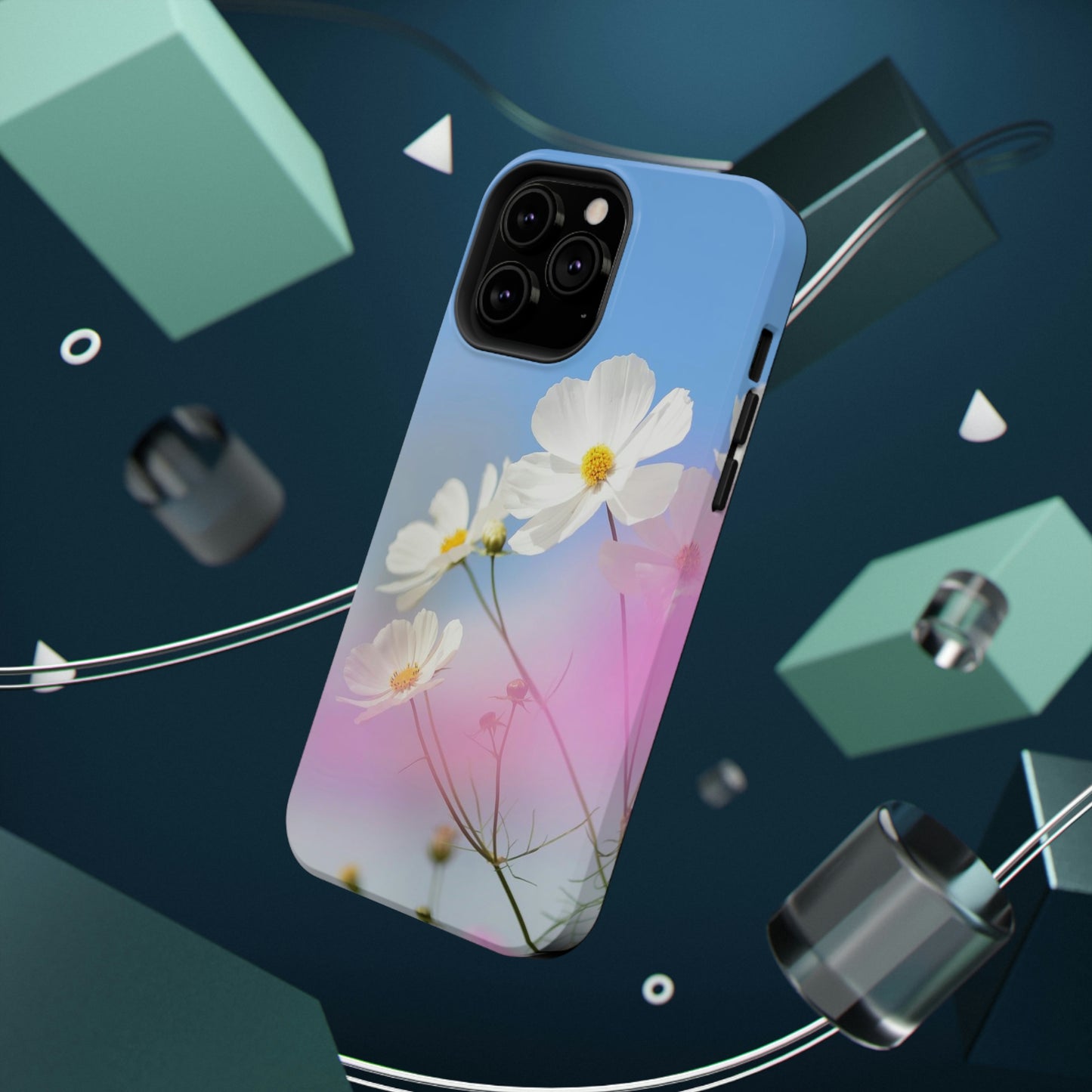 White Flowers - Impact-Resistant Cases - Phone Case