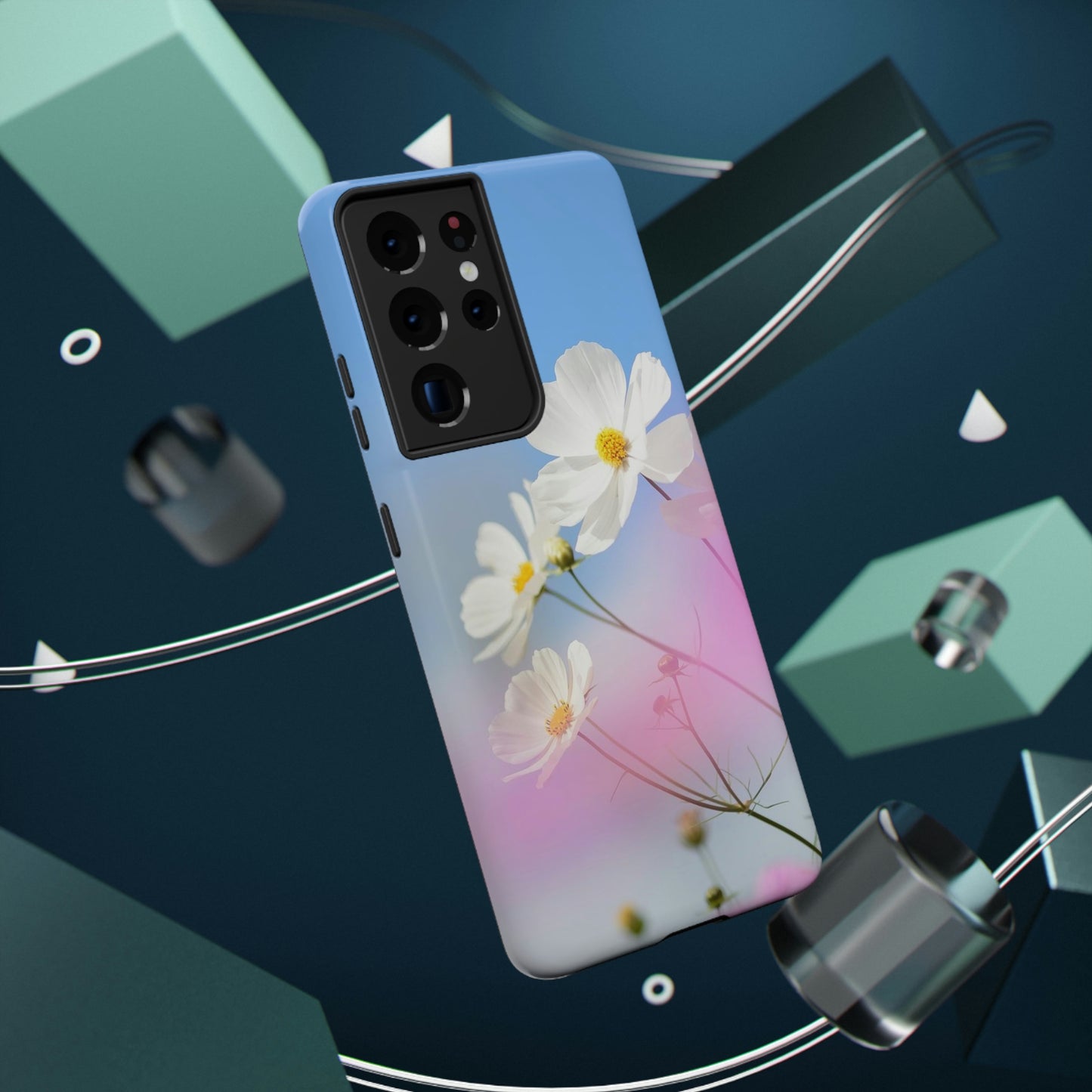 White Flowers - Impact-Resistant Cases - Phone Case