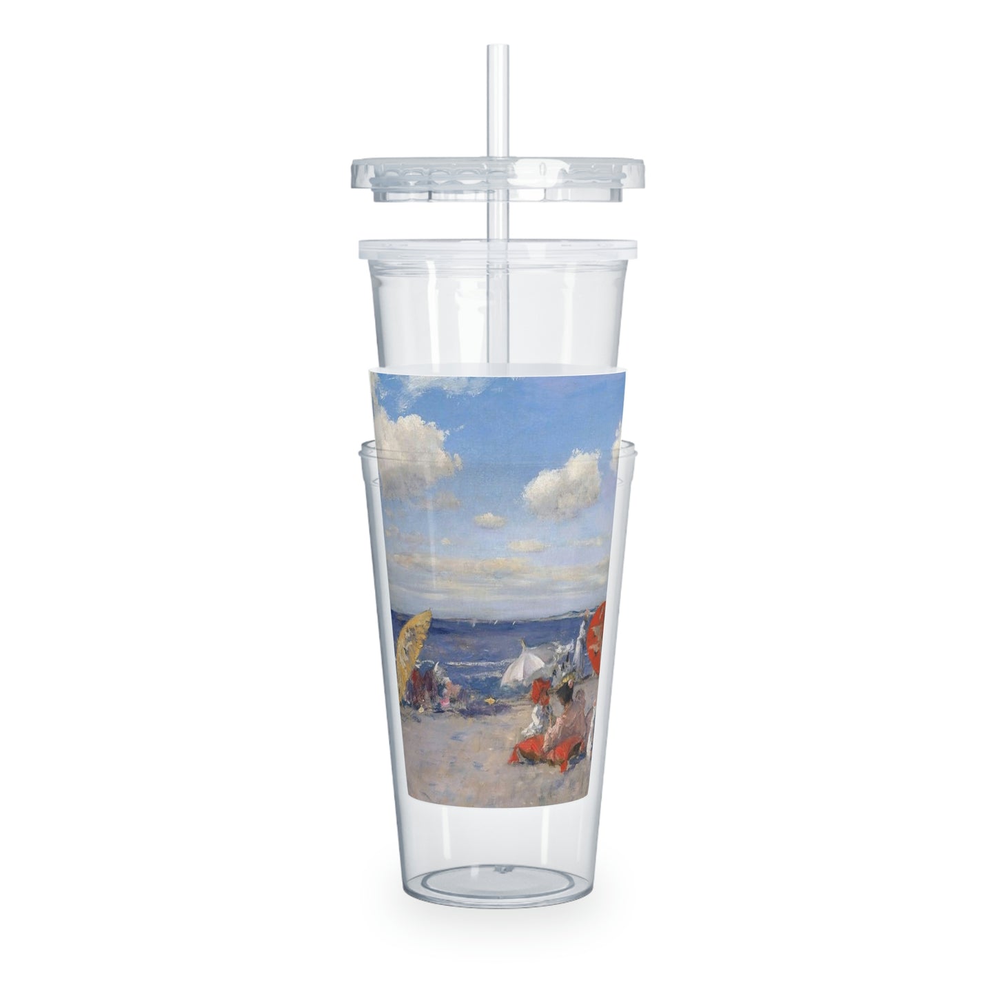 Seaside - Plastic Tumbler with Straw