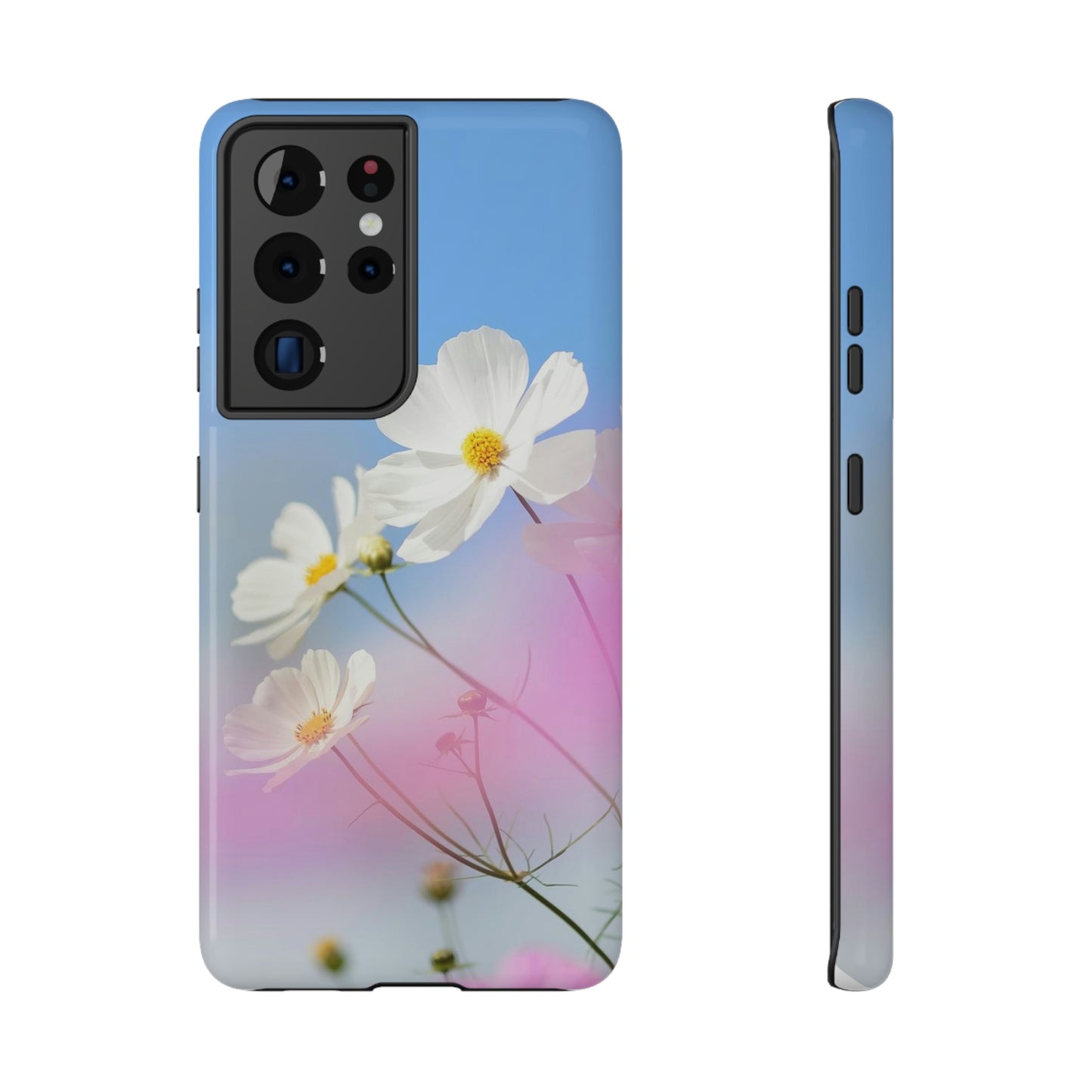 White Flowers - Impact-Resistant Cases - Phone Case