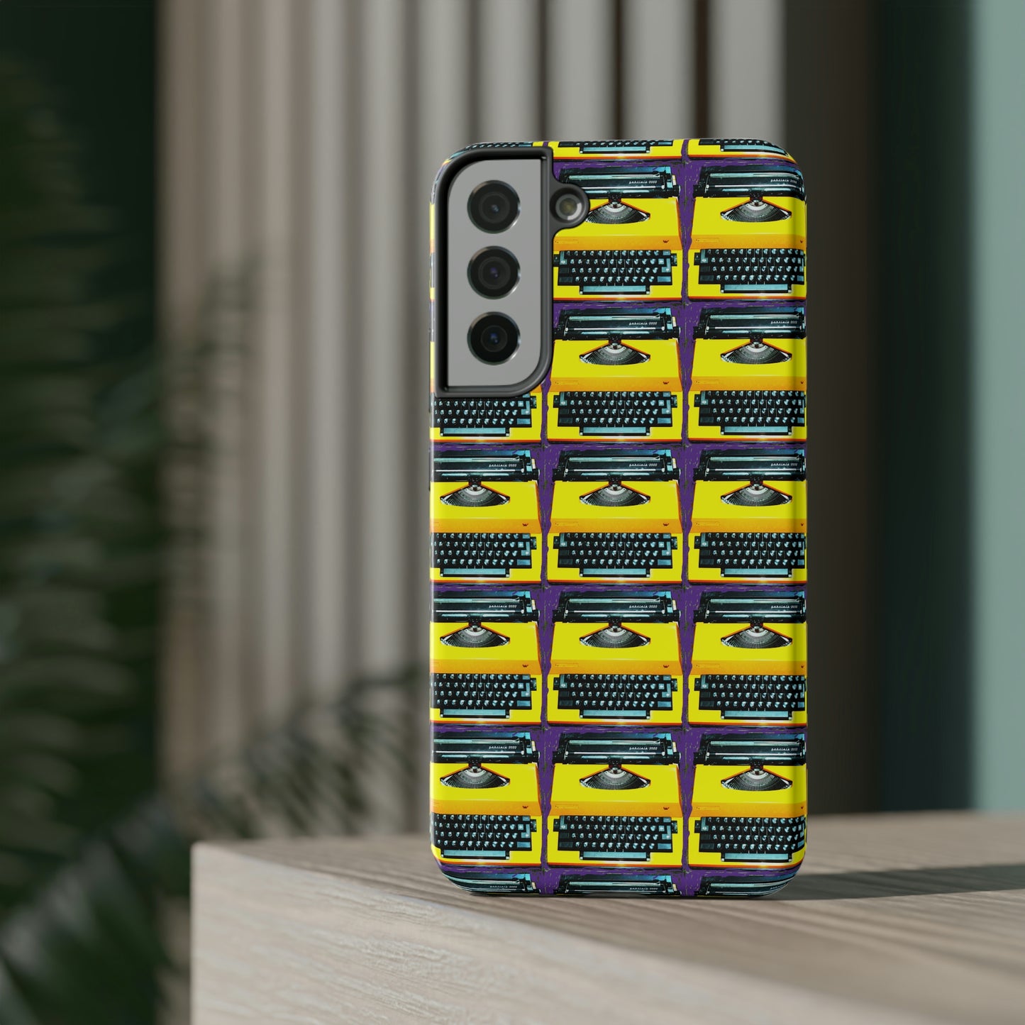 Yellow Typewriter - Impact-Resistant Cases - Phone Case ~ Sharon Dawn Collection -Limited Edition