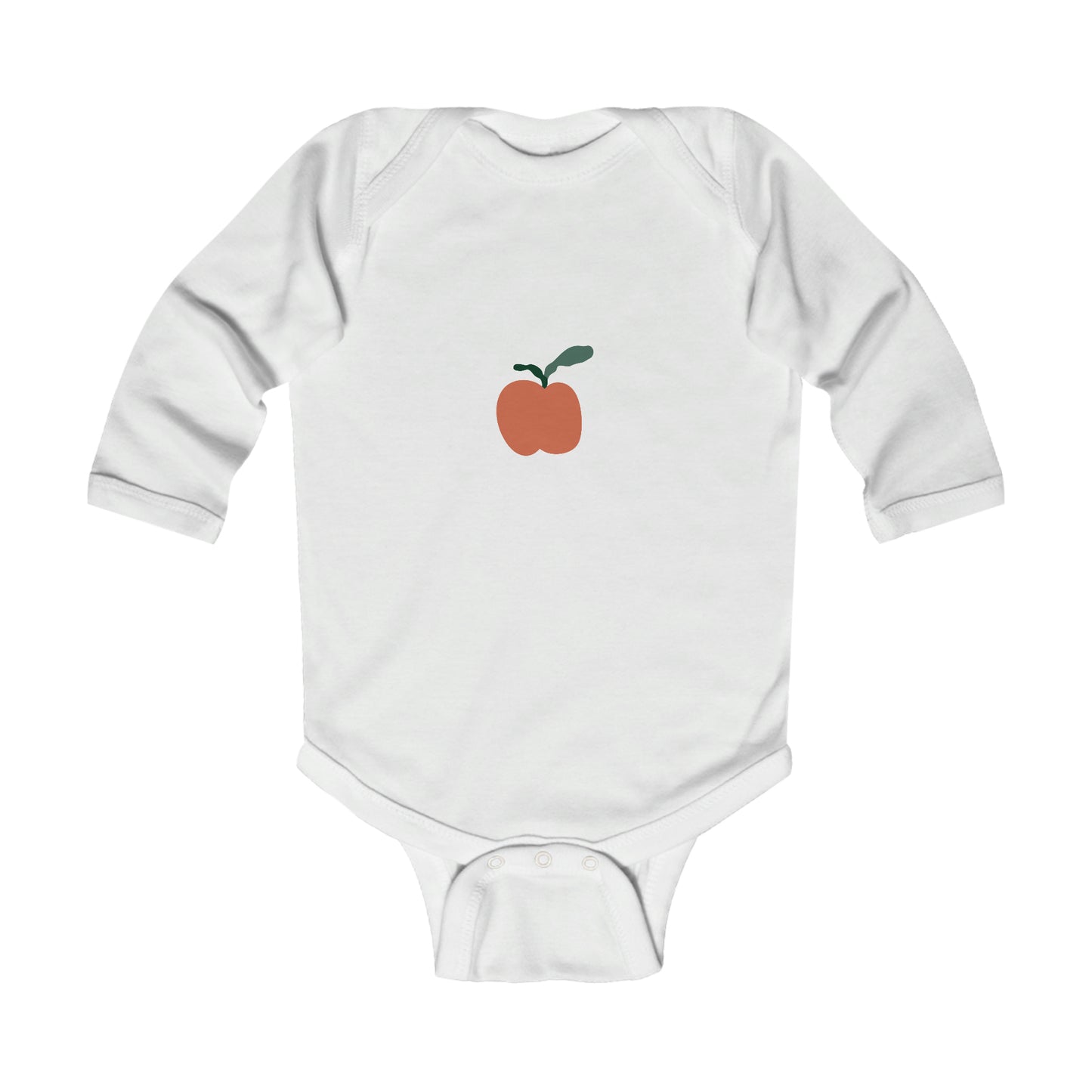 Apple - Infant Long Sleeve Bodysuit ~ Sharon Dawn Collection