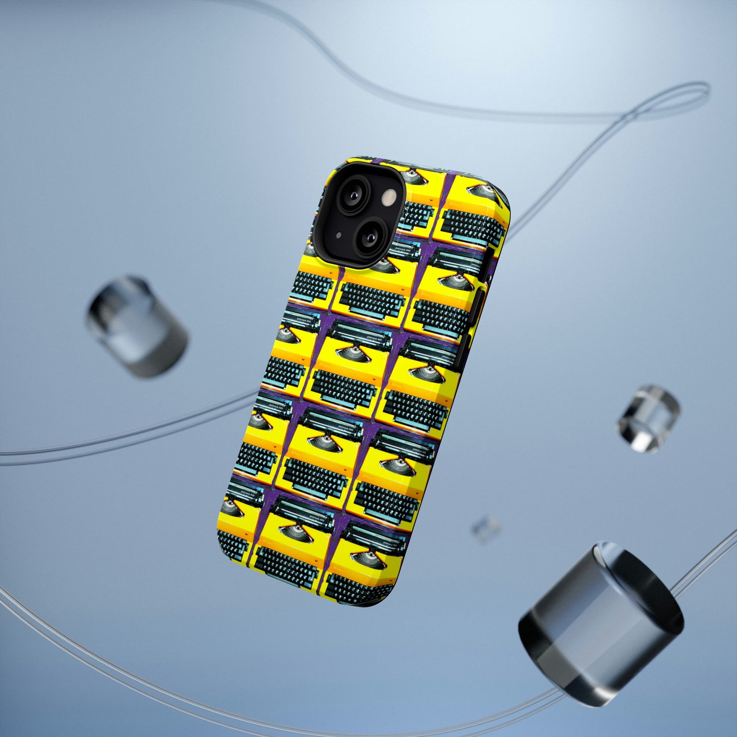 Yellow Typewriter - Impact-Resistant Cases - Phone Case ~ Sharon Dawn Collection -Limited Edition