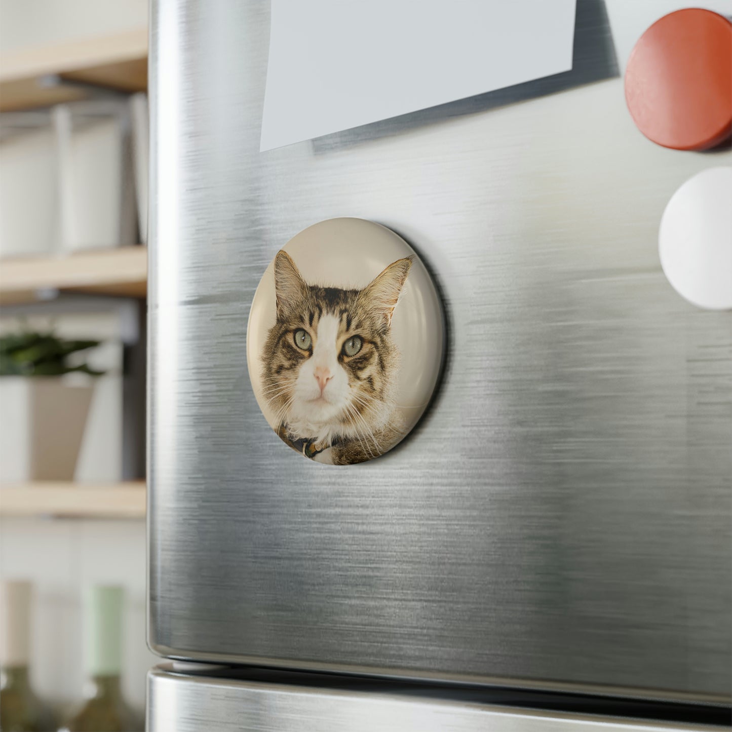 Customized Pet - Button Magnet, Round ~ Sharon Dawn Collection