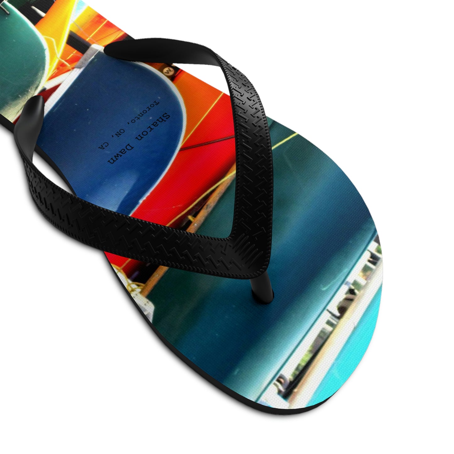 Canoes - Unisex Flip-Flops ~ Sharon Dawn Collection
