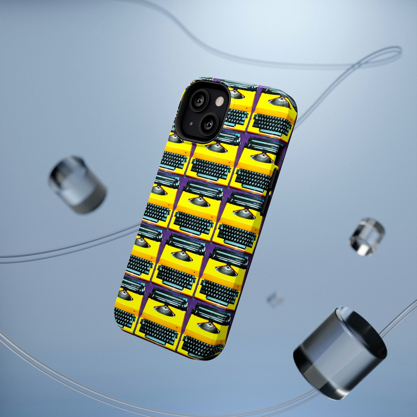 Yellow Typewriter - Impact-Resistant Cases - Phone Case ~ Sharon Dawn Collection -Limited Edition