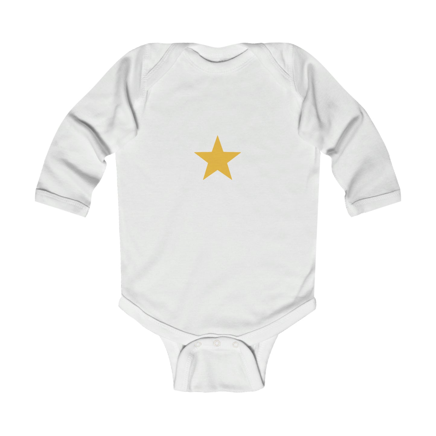 Yellow Star - Infant Long Sleeve Bodysuit ~ Sharon Dawn Collection