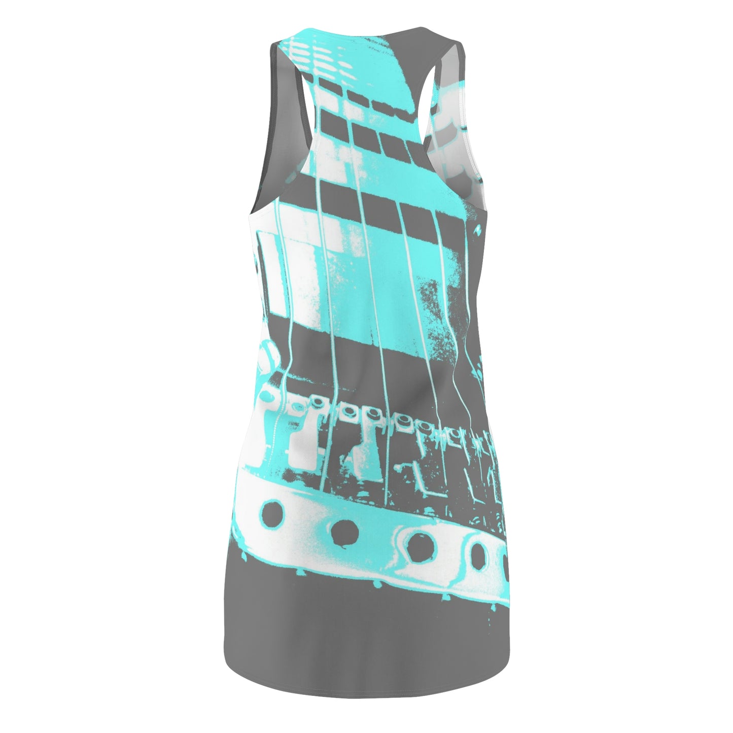 Blue Guitar - Women's Cut & Sew Racerback Dress (AOP) ~ Sharon Dawn Collection