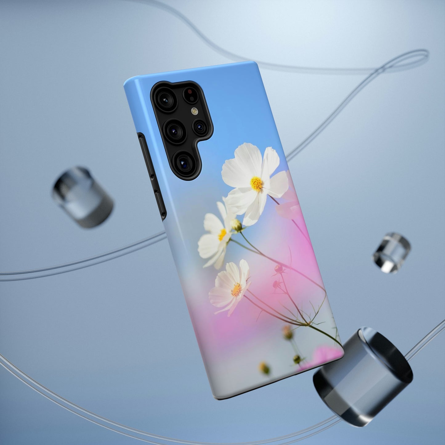 White Flowers - Impact-Resistant Cases - Phone Case