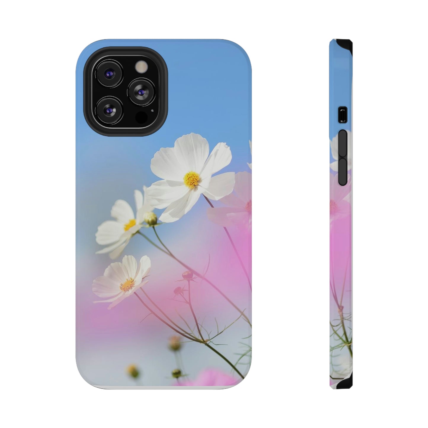 White Flowers - Impact-Resistant Cases - Phone Case
