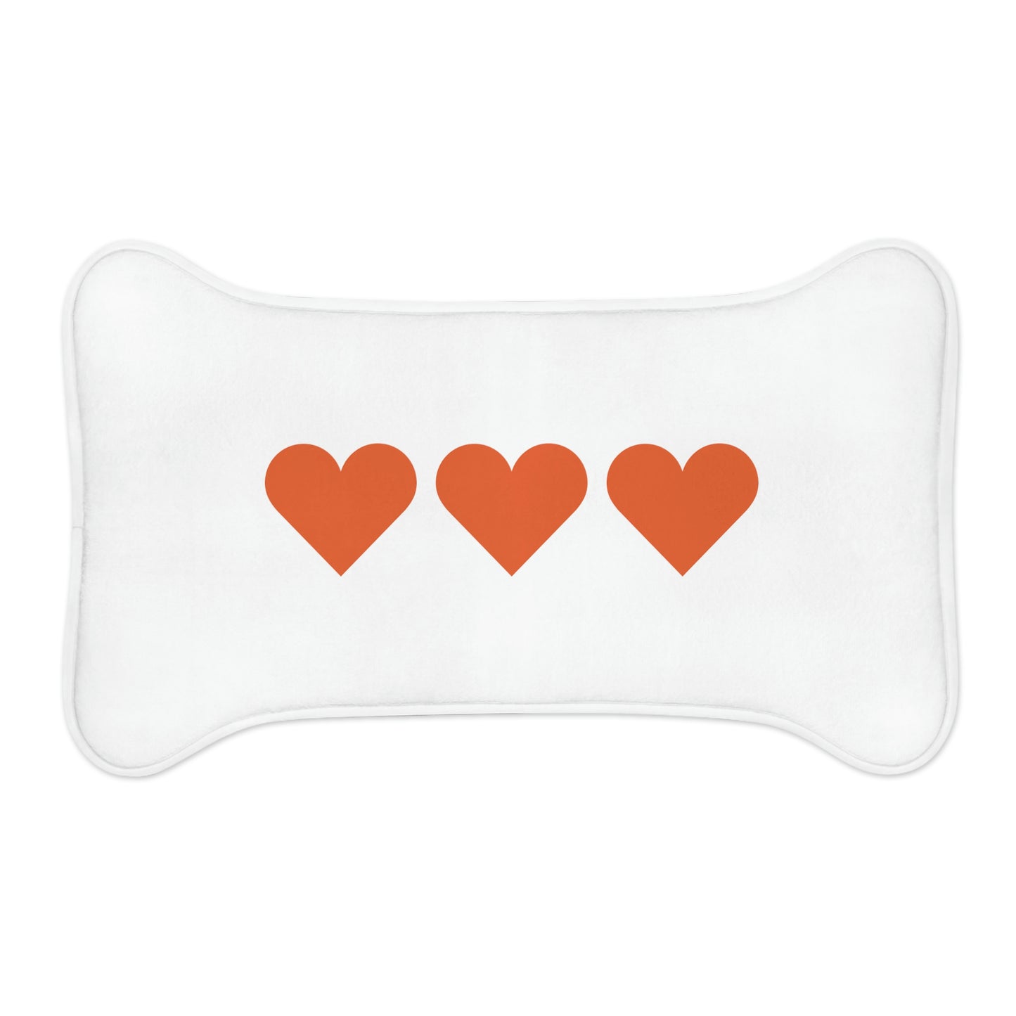Orange Heart - Pet Feeding Mats ~ Sharon Dawn Collection