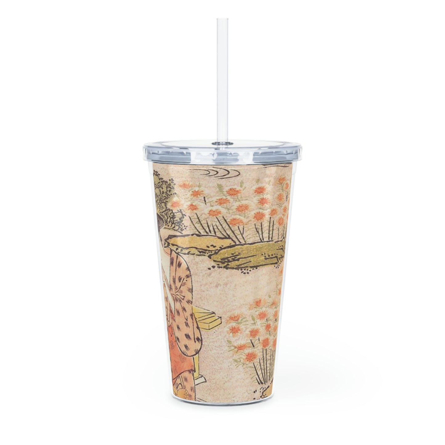 Garden - Plastic Tumbler with Straw ~ Sharon Dawn Collection - Limited Edition