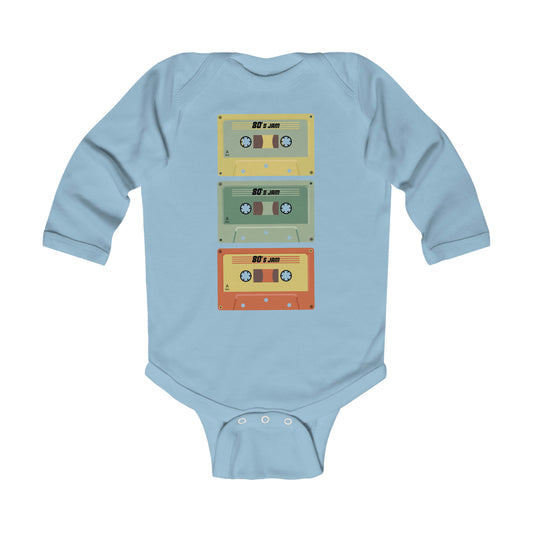 Cassette - Infant Long Sleeve Bodysuit ~ Sharon Dawn Collection