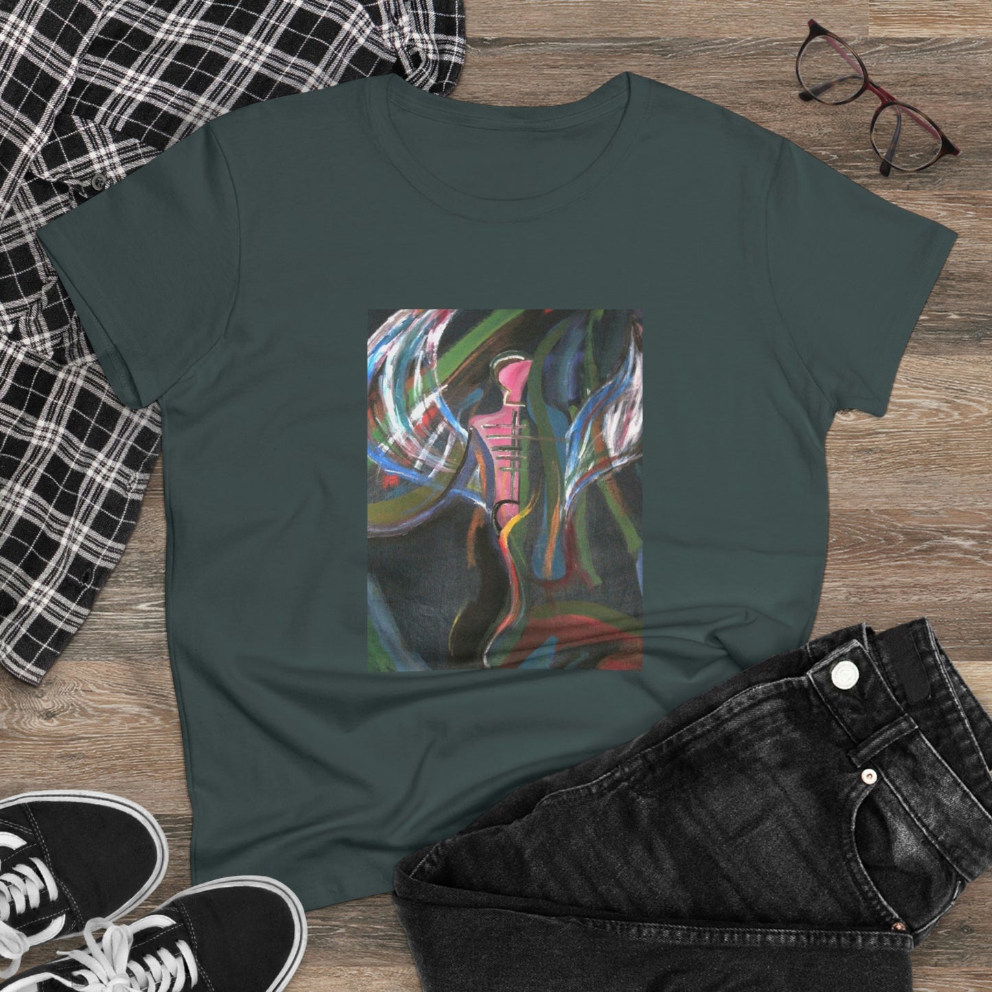 Angel - Women's Midweight Cotton Tee ~ Sharon Dawn Collection