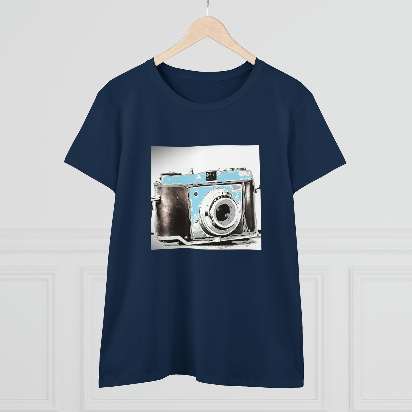 Vintage Camera - Women's Midweight Cotton Tee ~ Sharon Dawn Collection