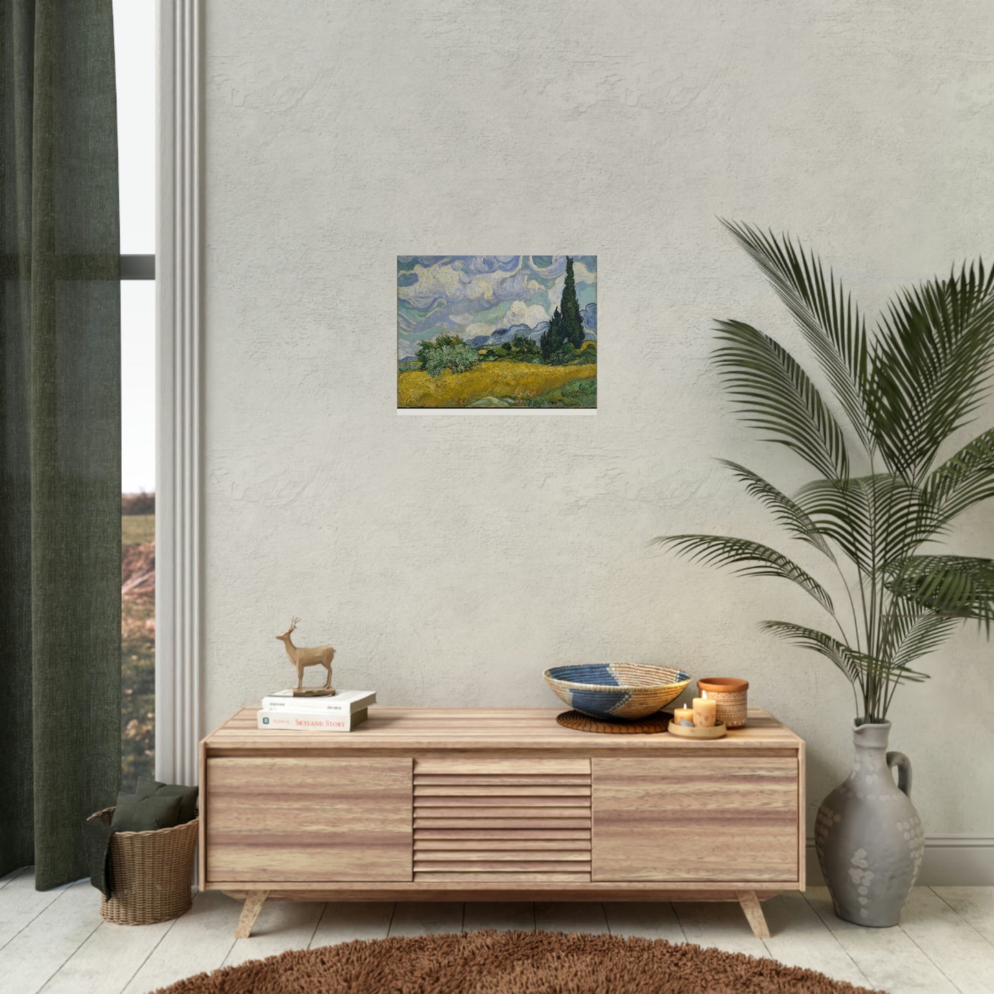 Wheat Field with Cypresses - Vincent Van Gogh - Rolled Posters
