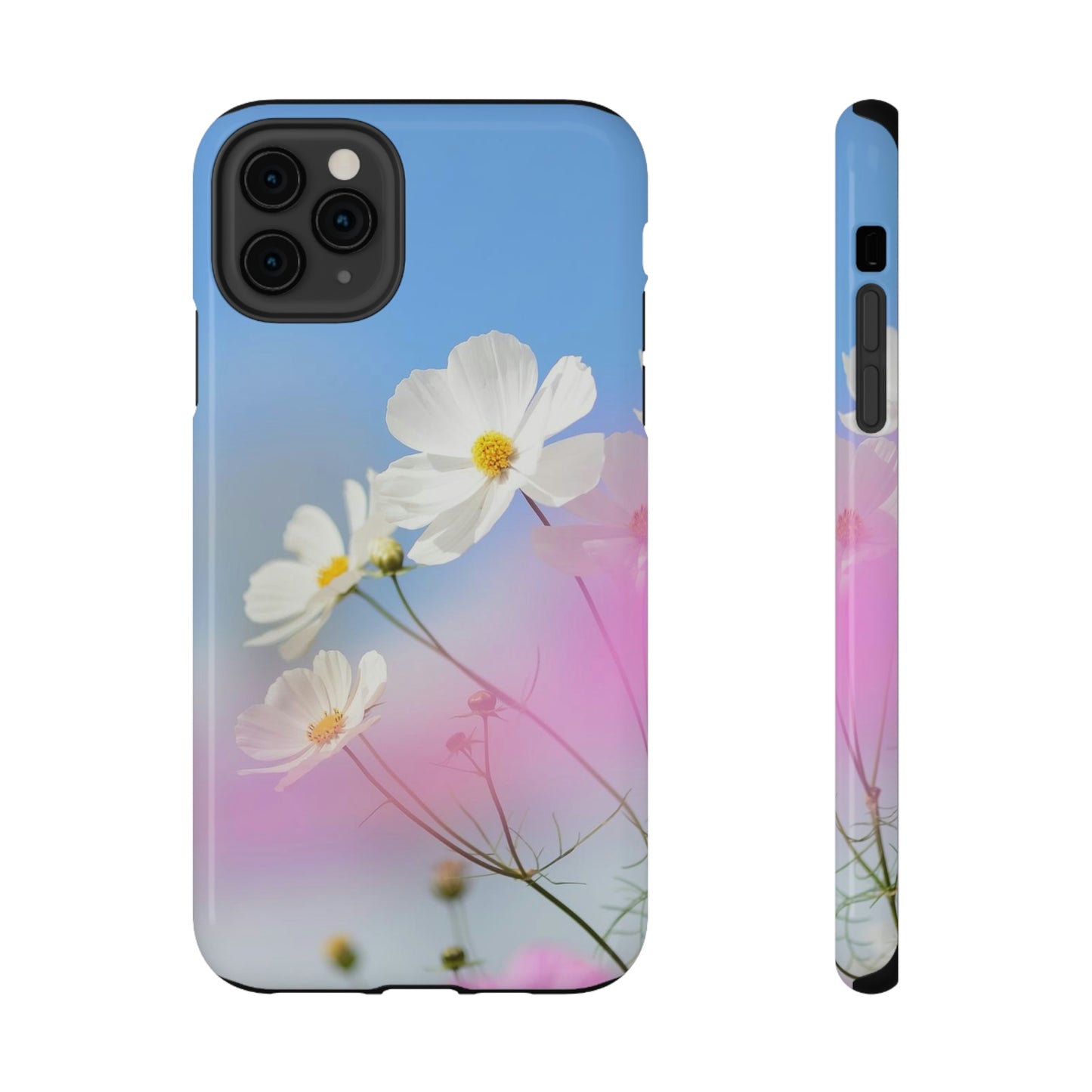 White Flowers - Impact-Resistant Cases - Phone Case