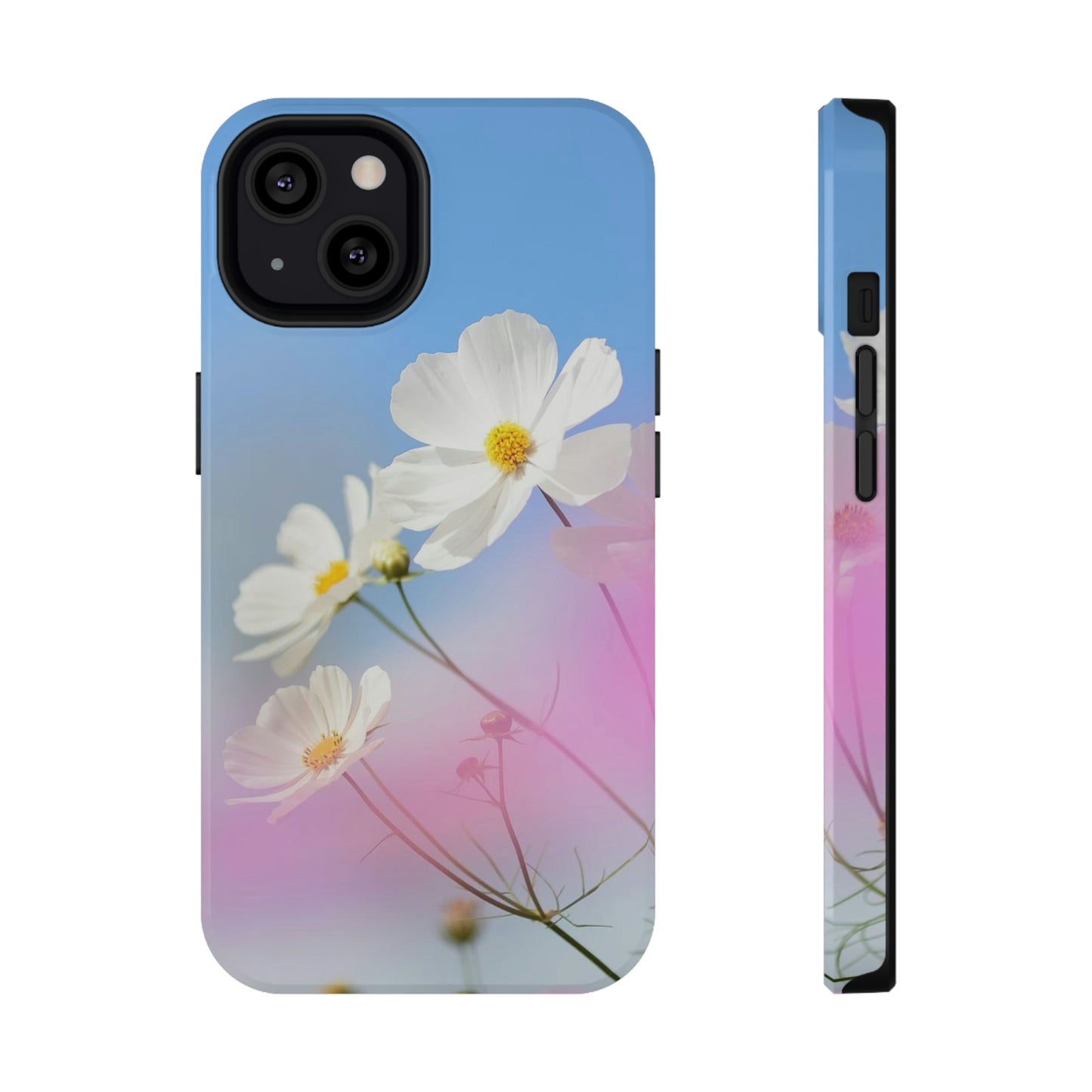 White Flowers - Impact-Resistant Cases - Phone Case