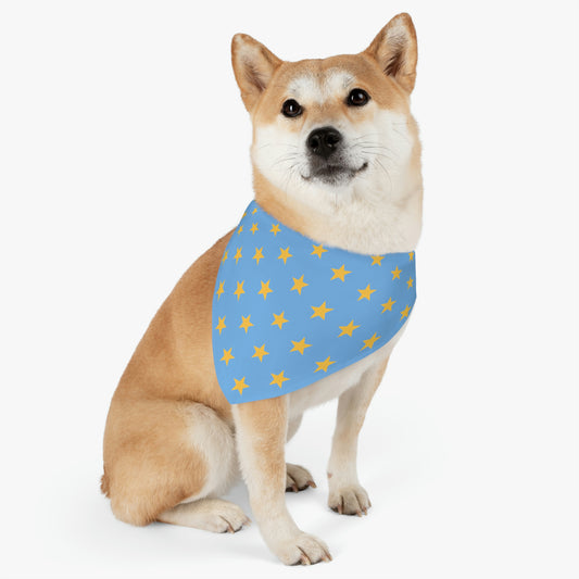 Yellow Stars in the Sky - Pet Bandana Collar ~ Sharon  Dawn Collection