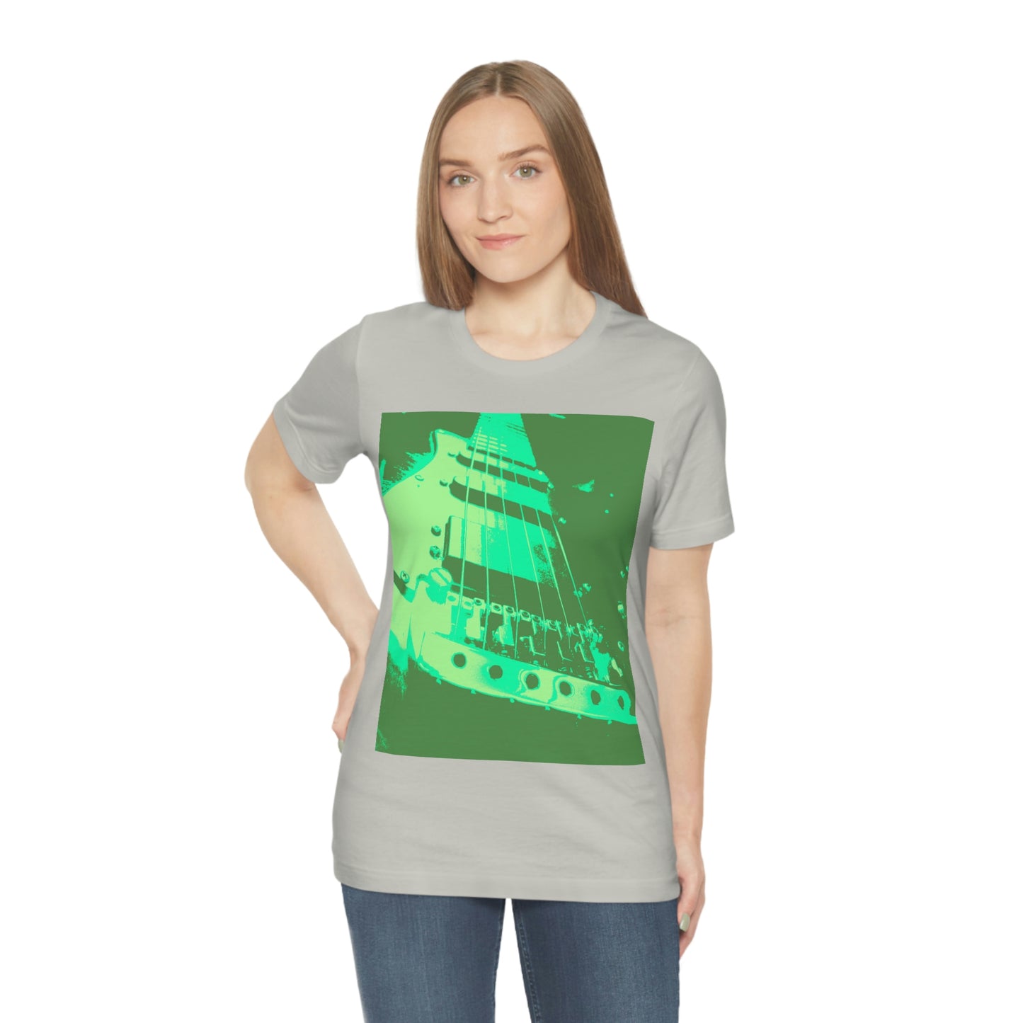 Mint Guitar - Unisex Jersey Short Sleeve Tee ~ Sharon Dawn Collection
