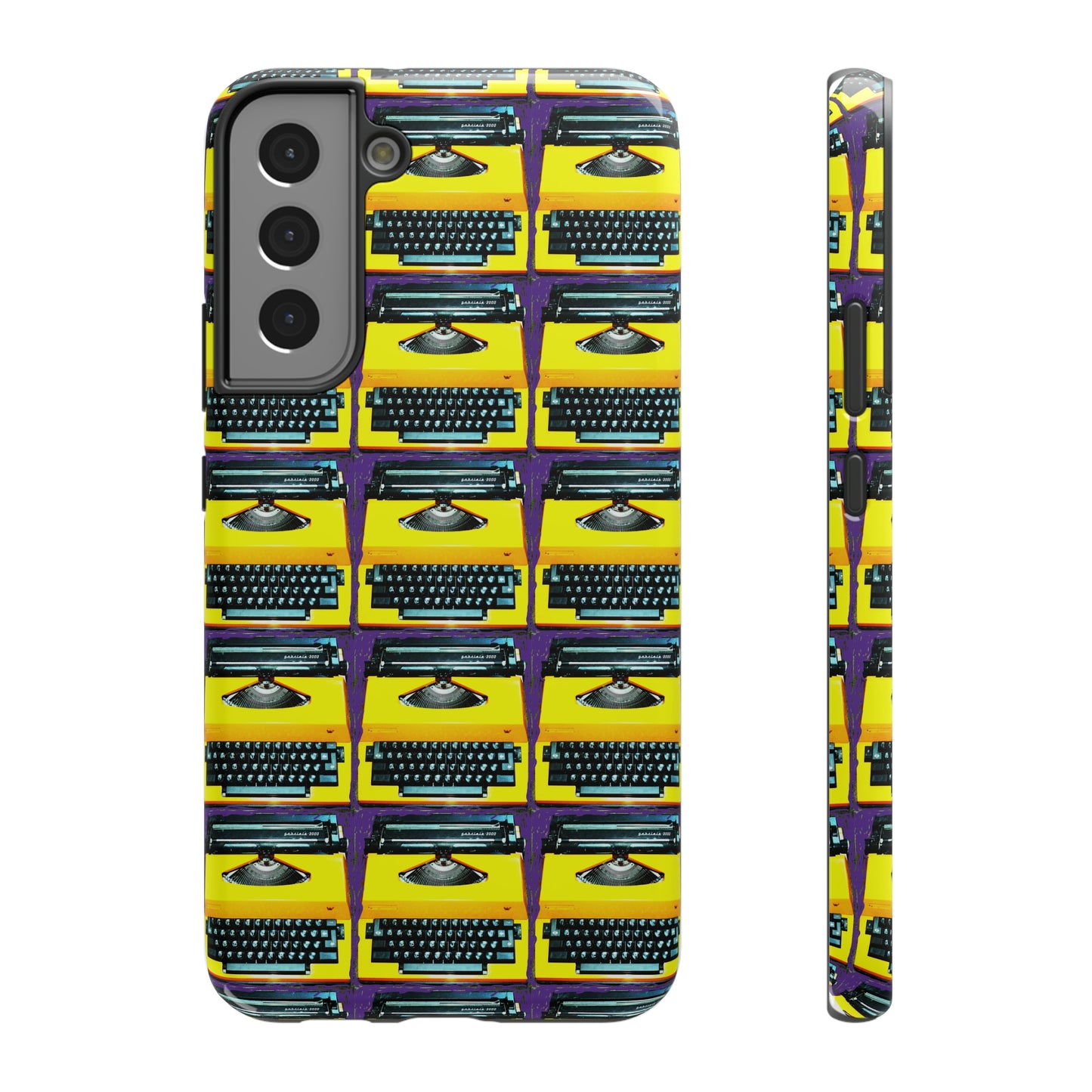 Yellow Typewriter - Impact-Resistant Cases - Phone Case ~ Sharon Dawn Collection -Limited Edition