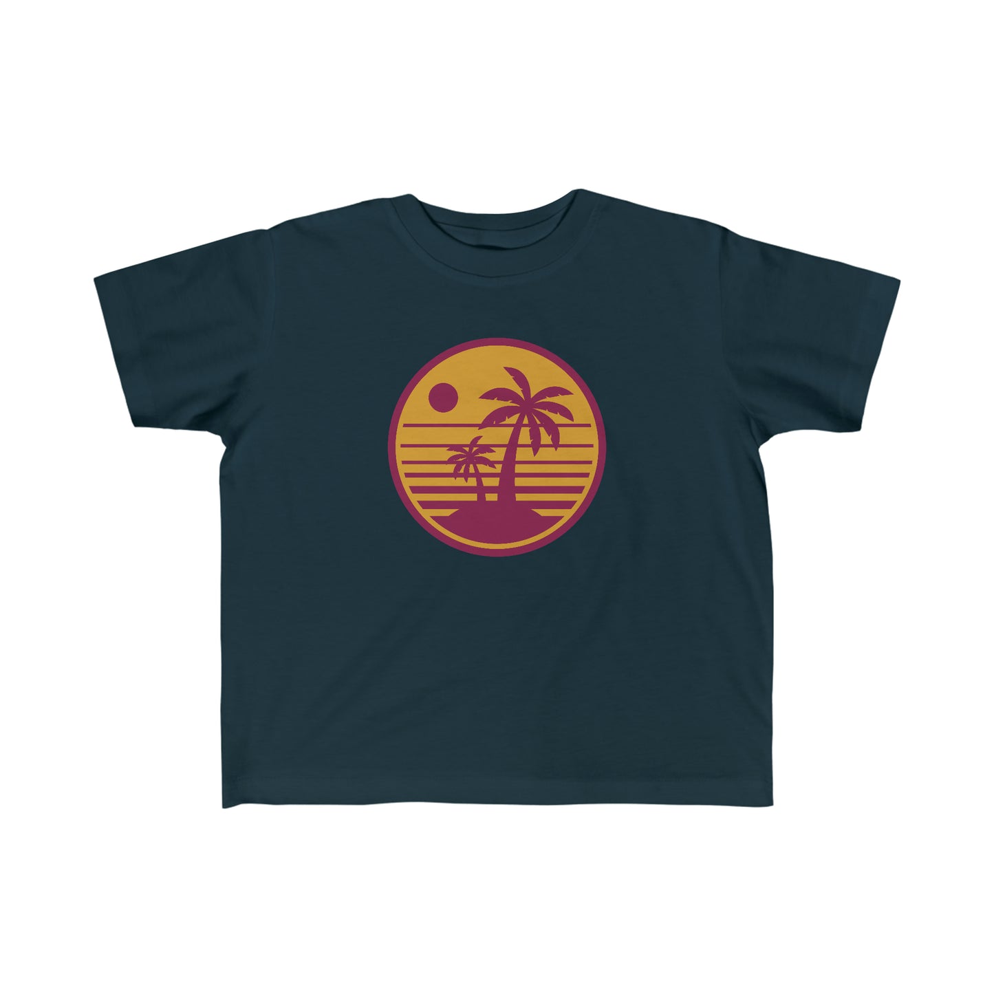 Retro Beach Sunset - Kid's Fine Jersey Tee ~ Sharon Dawn Collection
