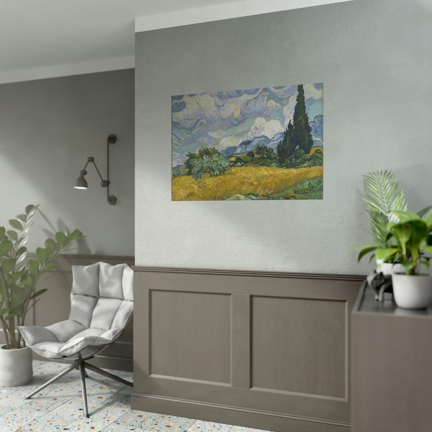 Wheat Field with Cypresses - Vincent Van Gogh - Rolled Posters