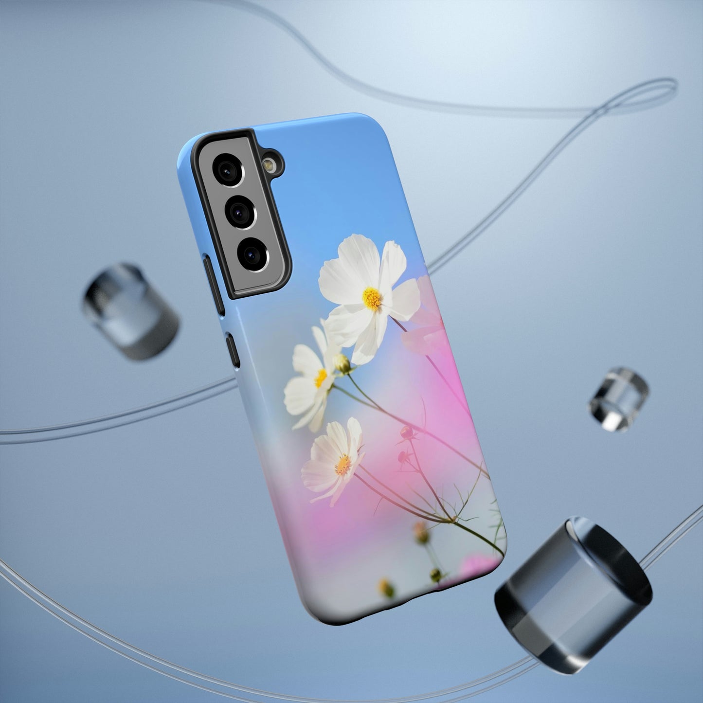 White Flowers - Impact-Resistant Cases - Phone Case