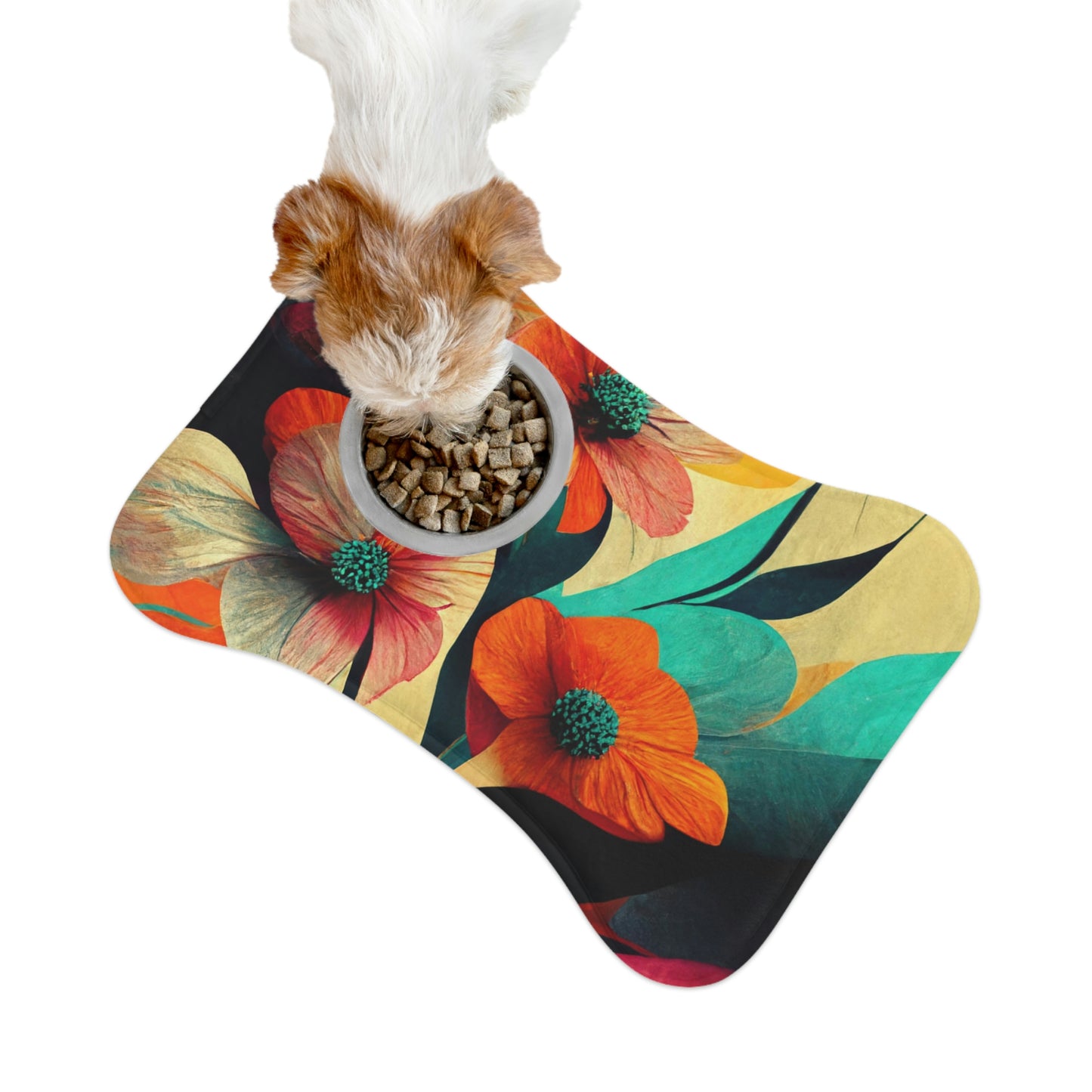 Vibrant Floral - Pet Feeding Mats