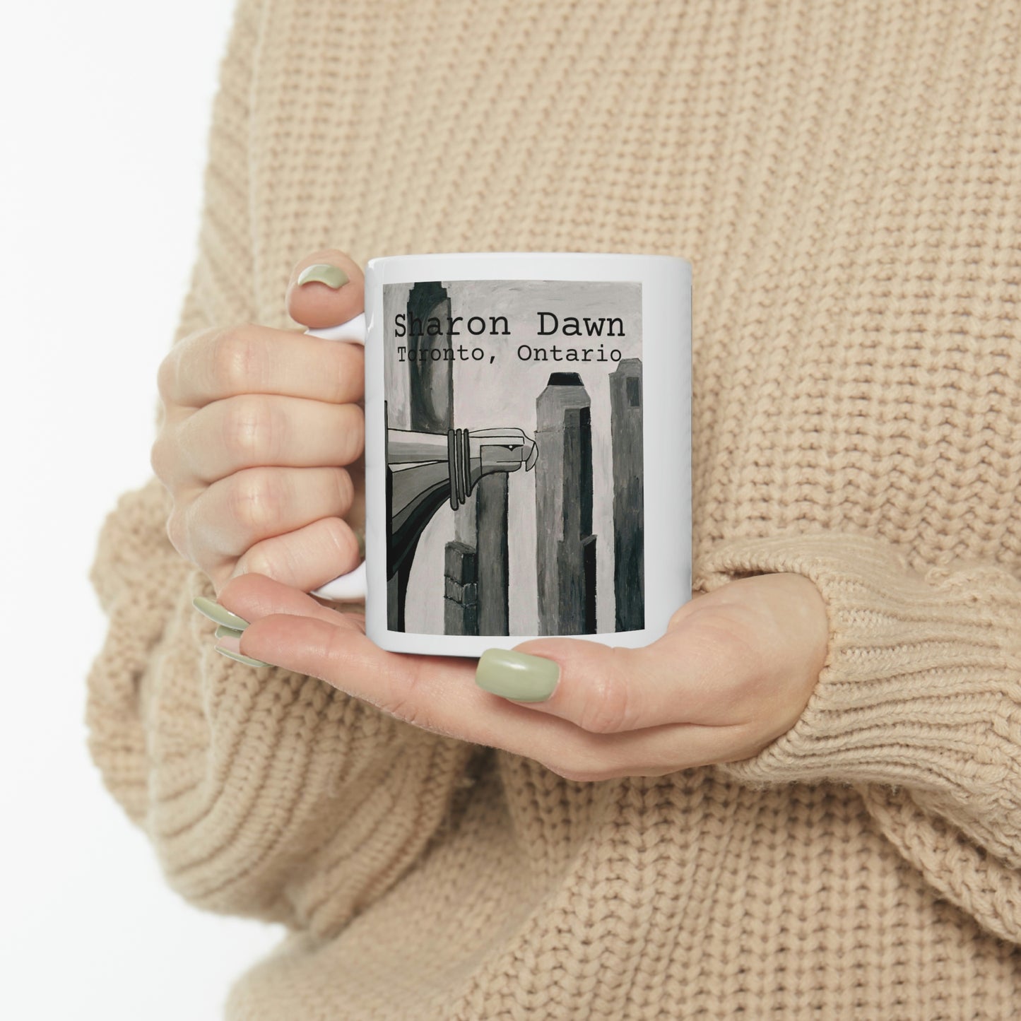 Chrysler Building NYC - Painting - Ceramic Mug 11oz ~ Sharon Dawn Collection - Limited Edition