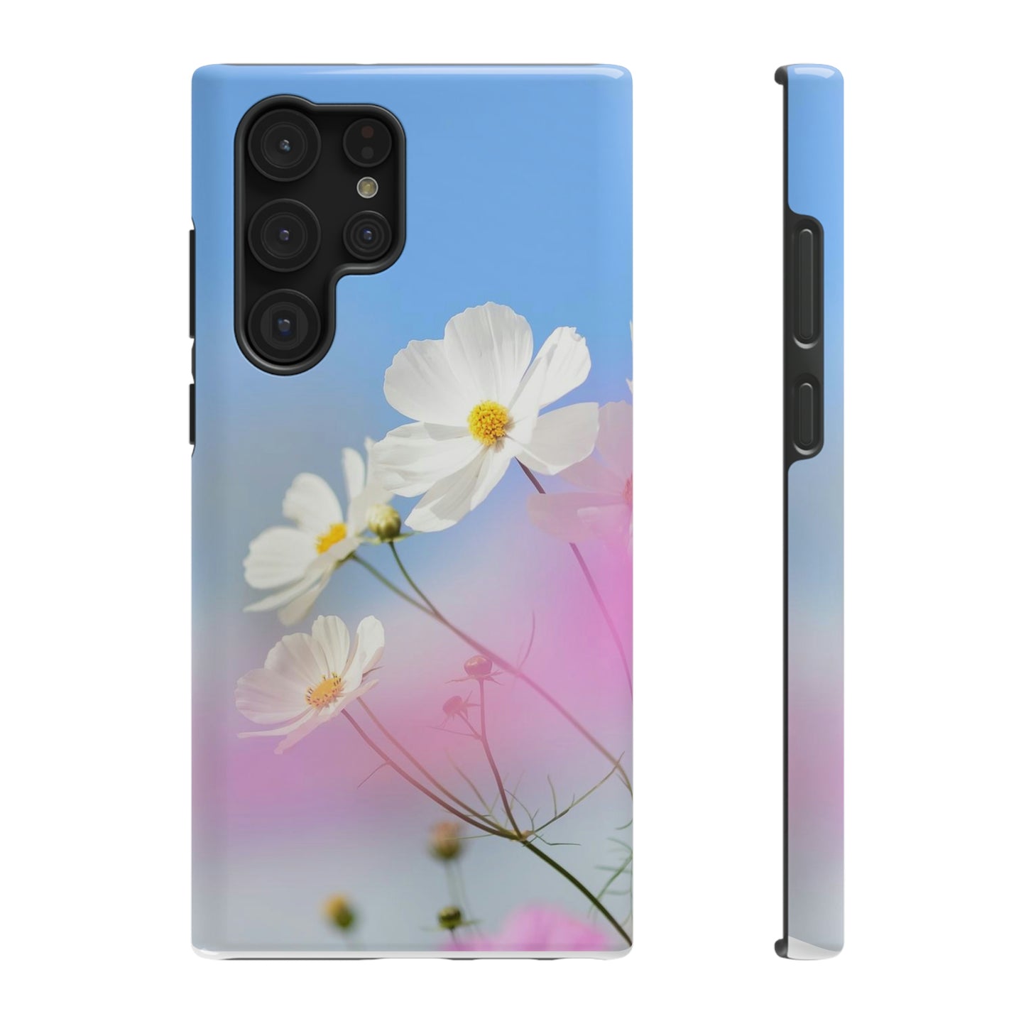 White Flowers - Impact-Resistant Cases - Phone Case