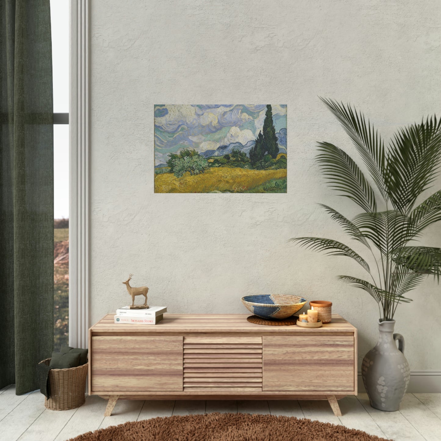 Wheat Field with Cypresses - Vincent Van Gogh - Rolled Posters