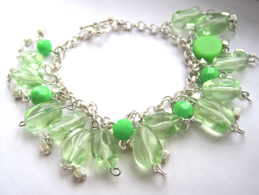 Green Charming Bracelet ~ Sharon Dawn Collection