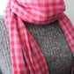 Pink Reversable 100% Cotton Scarf ~ Sharon Dawn Collection