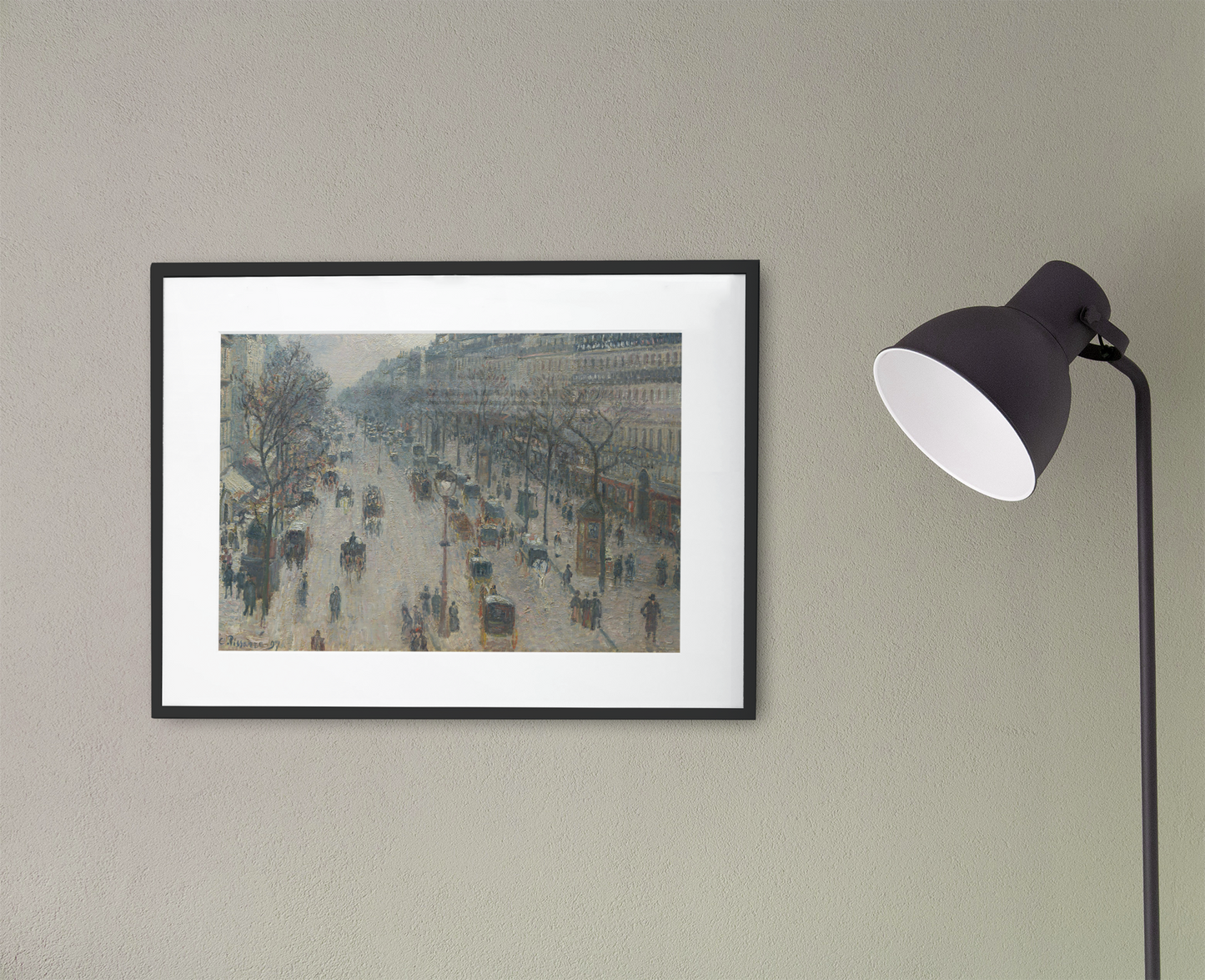 The Boulevard Montmartre on a Winter Morning - Camille Pissarro - 1897 - Rolled Posters