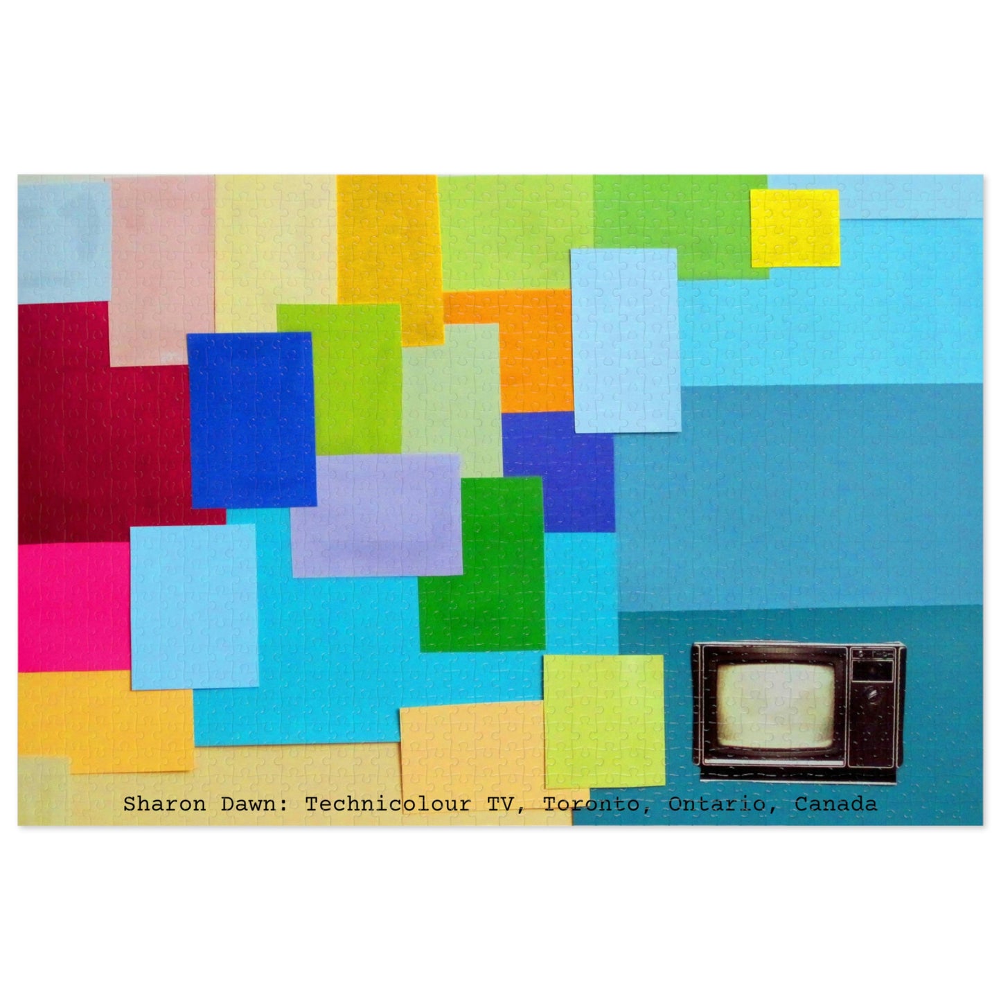 Technicolour TV - Jigsaw Puzzle (30, 110, 252, 500,1000-Piece) - Sharon Dawn Collection