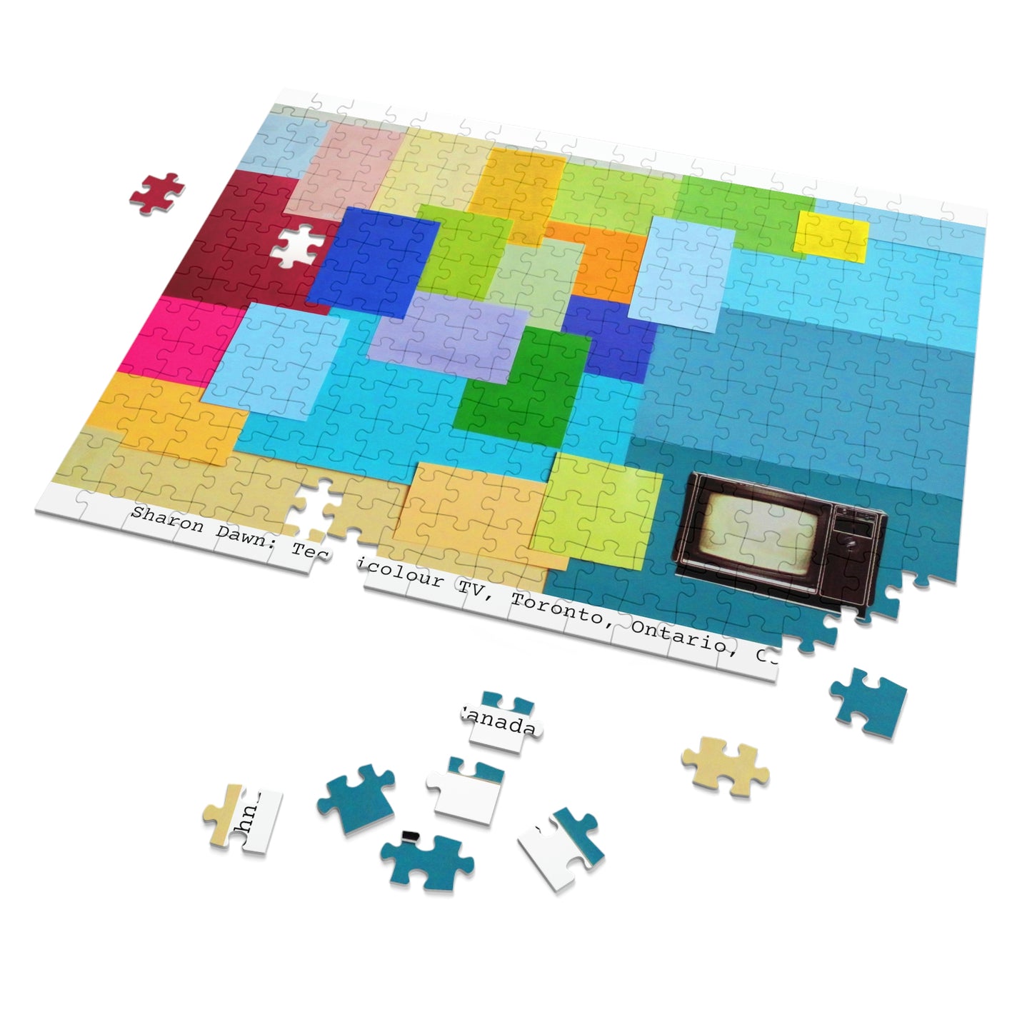 Technicolour TV - Jigsaw Puzzle (30, 110, 252, 500,1000-Piece) - Sharon Dawn Collection