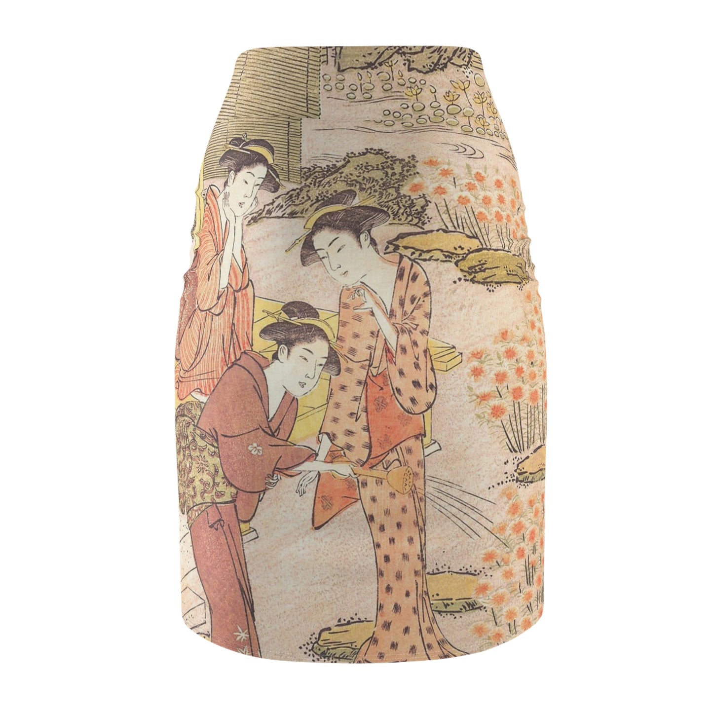 Nadeshiko Garden - Women's Pencil Skirt (AOP) ~ Sharon Dawn Collection