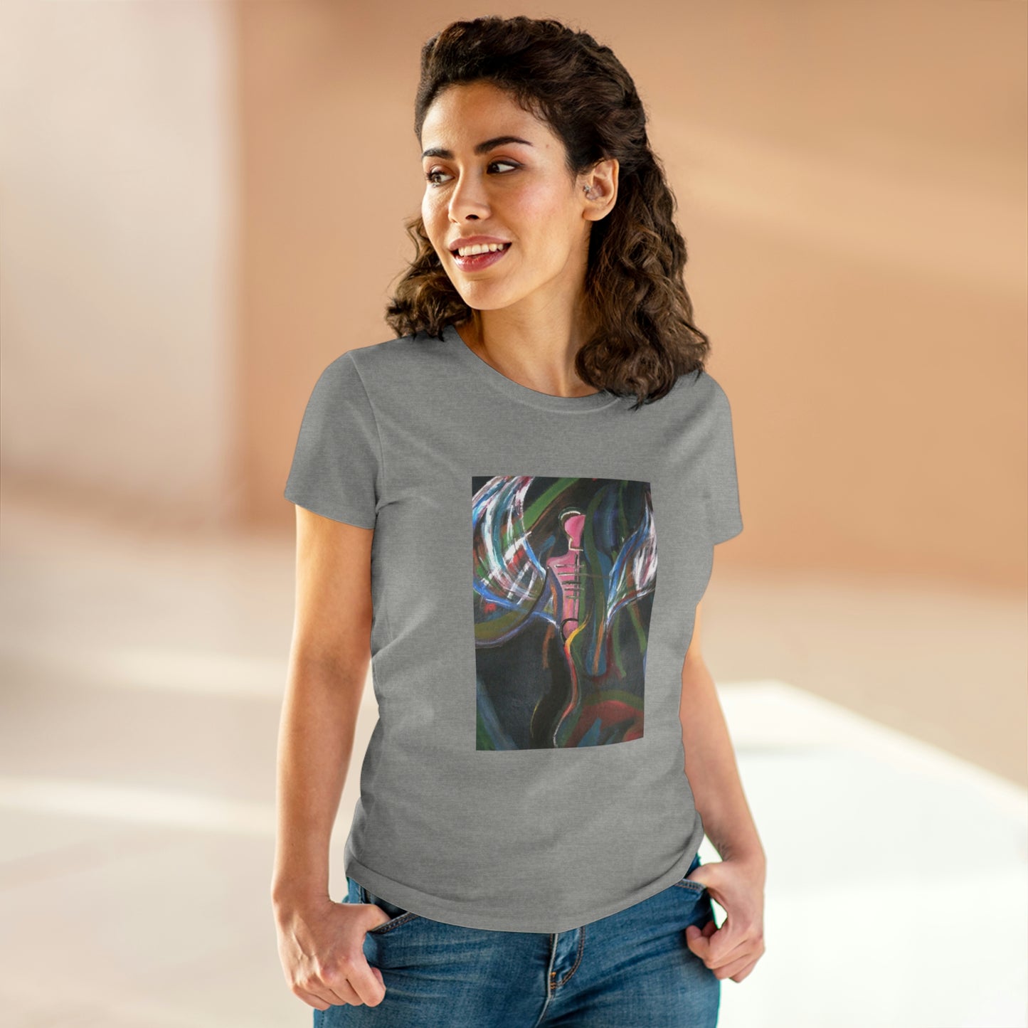 Angel - Women's Midweight Cotton Tee ~ Sharon Dawn Collection