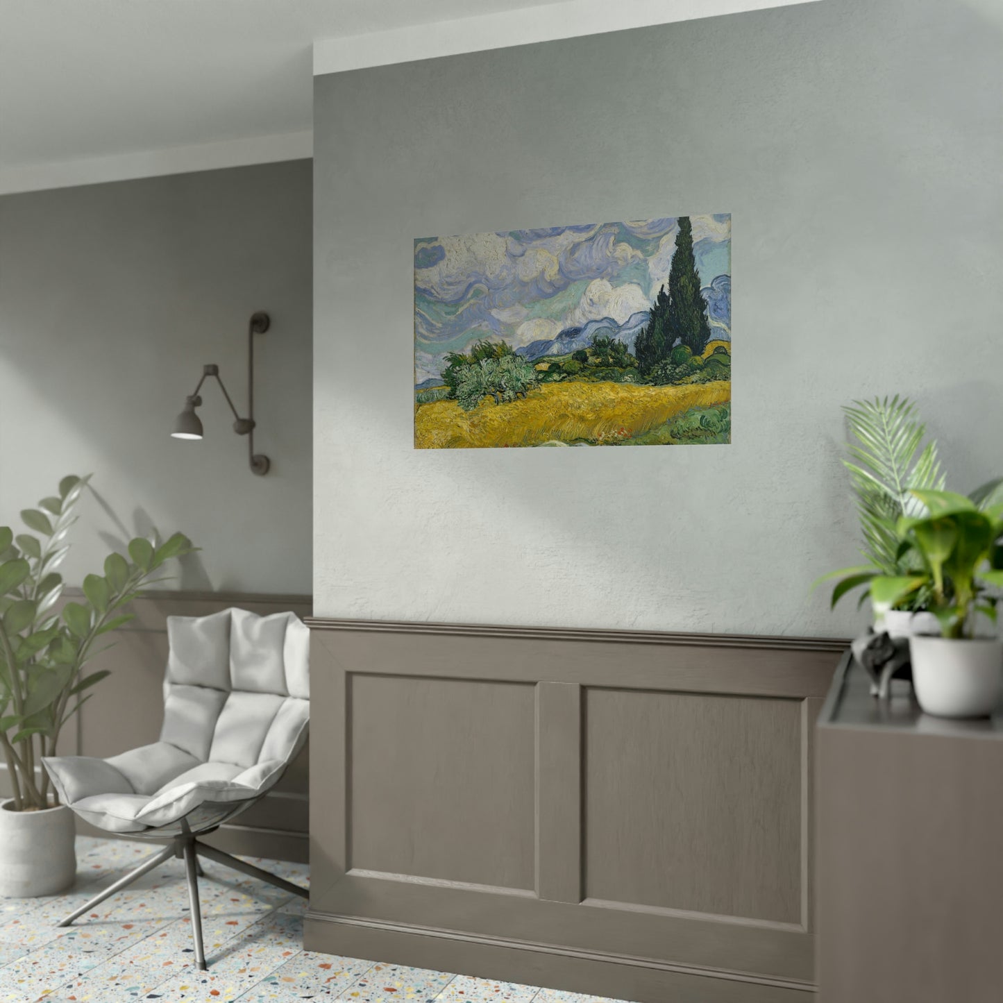 Wheat Field with Cypresses - Vincent Van Gogh - Rolled Posters