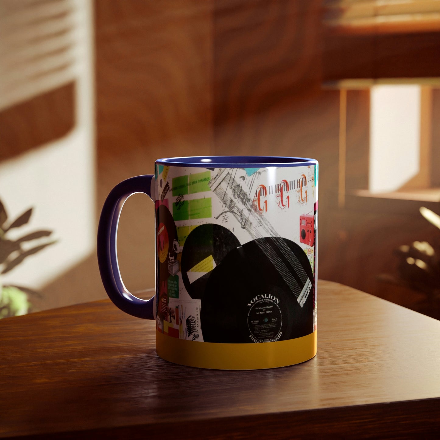 My Music Diary - Accent Mugs, 11oz ~ Sharon Dawn Collection - Limited Edition