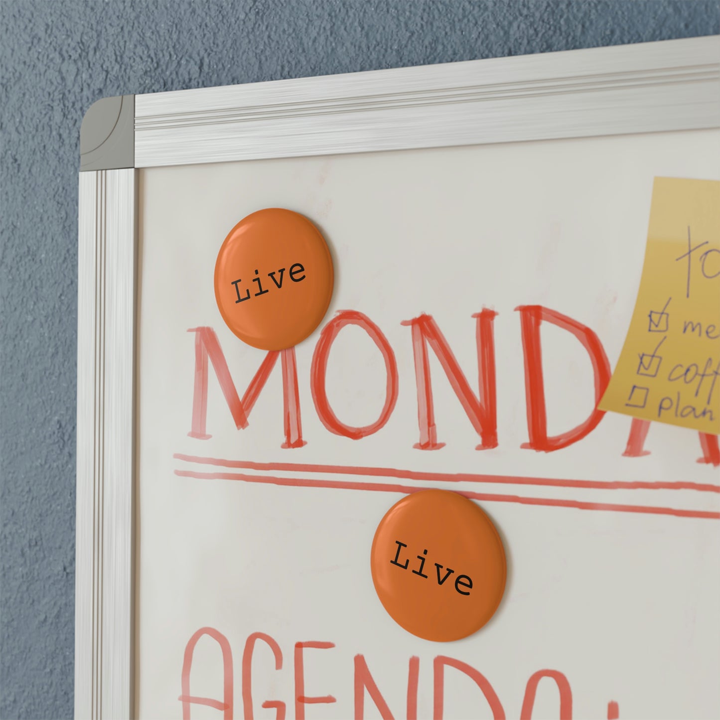 Live - Button Magnet, Round ~ Sharon Dawn Collection