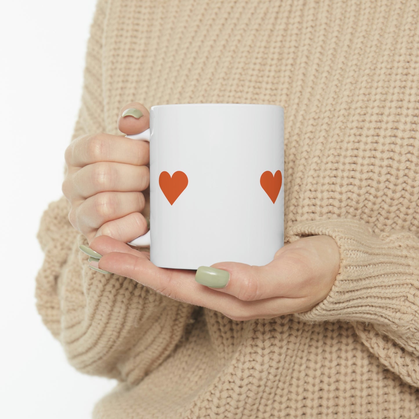 Red Heart - Ceramic Mug 11oz ~ Sharon Dawn Collection