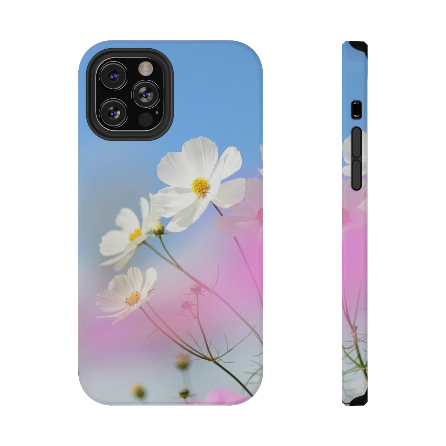 White Flowers - Impact-Resistant Cases - Phone Case