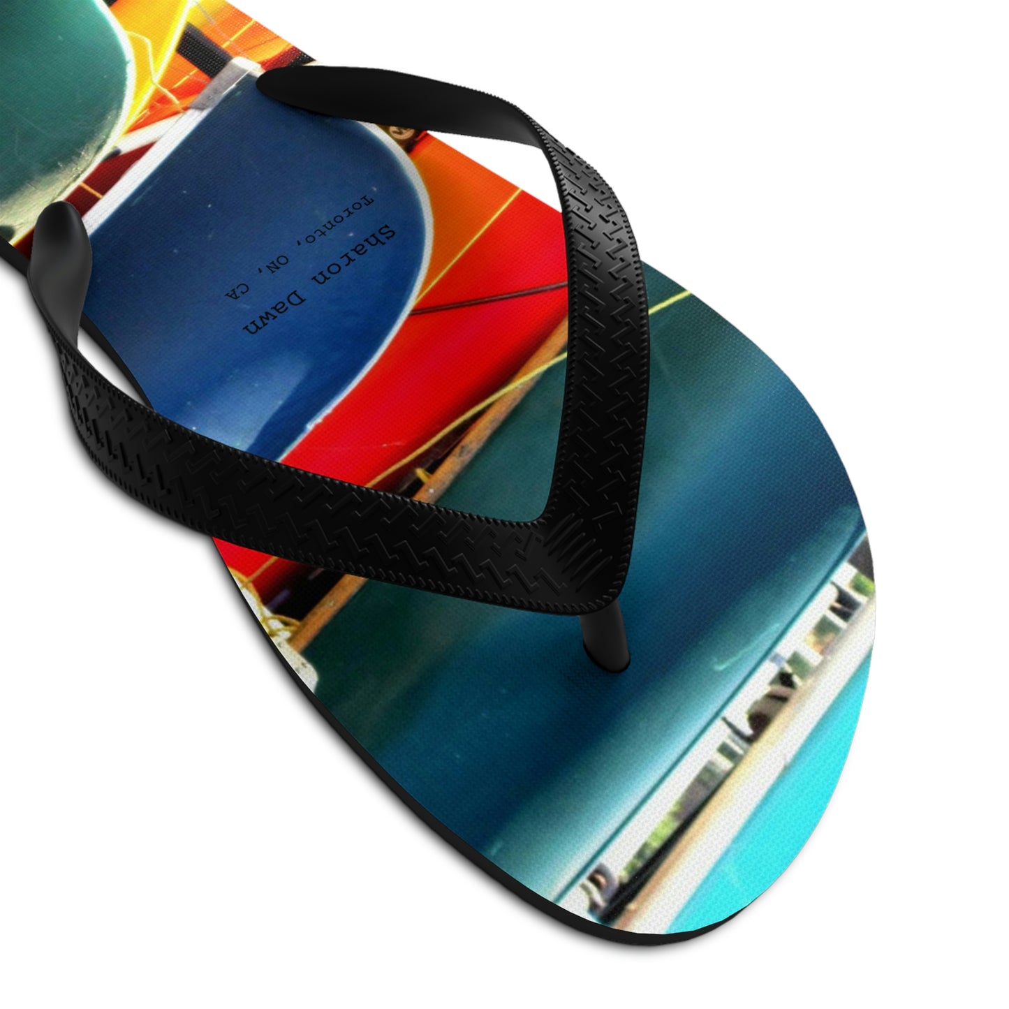 Canoes - Unisex Flip-Flops ~ Sharon Dawn Collection